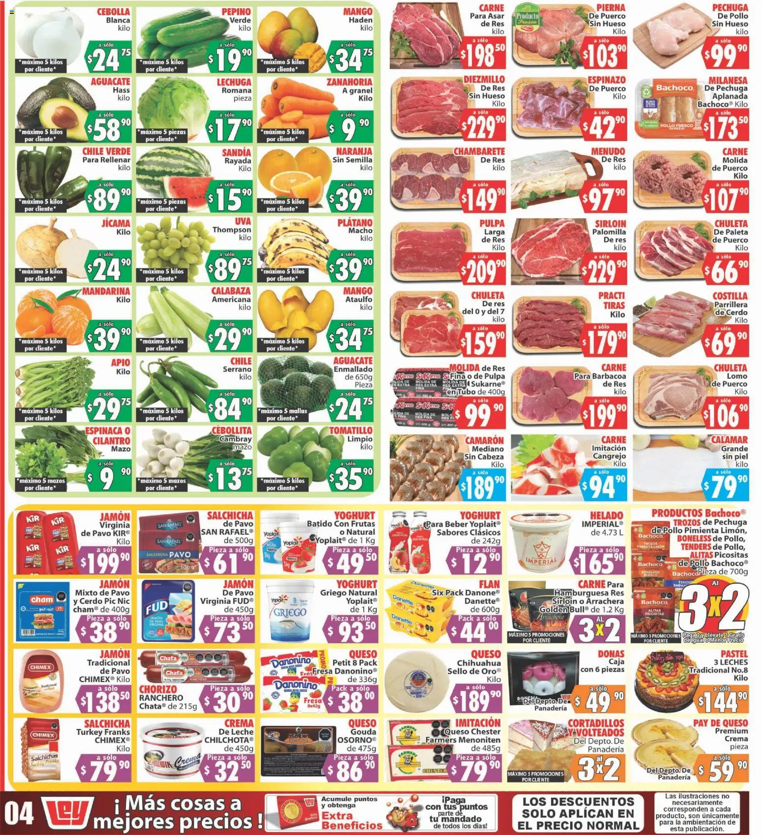 Nuevas ofertas de Casa Ley válidas en toda la República Mexicana desde el 09.05.2026. ¡Encuentra las mejores ofertas en Casa Ley folleto Autoservicio! | Página: 1 | Productos: Mango, Pastel, Cerdo, Zanahoria