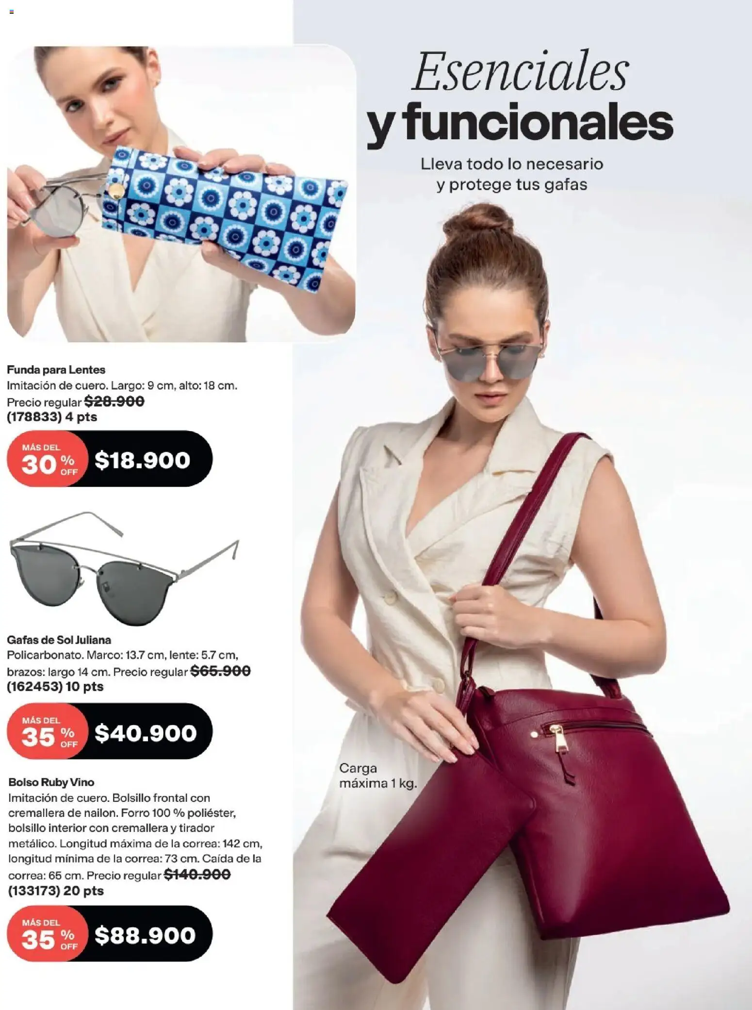 Avon revista - valida desde el 01.09.2026 | Página: 120 | Productos: Bolso, Gafas de sol, Vino