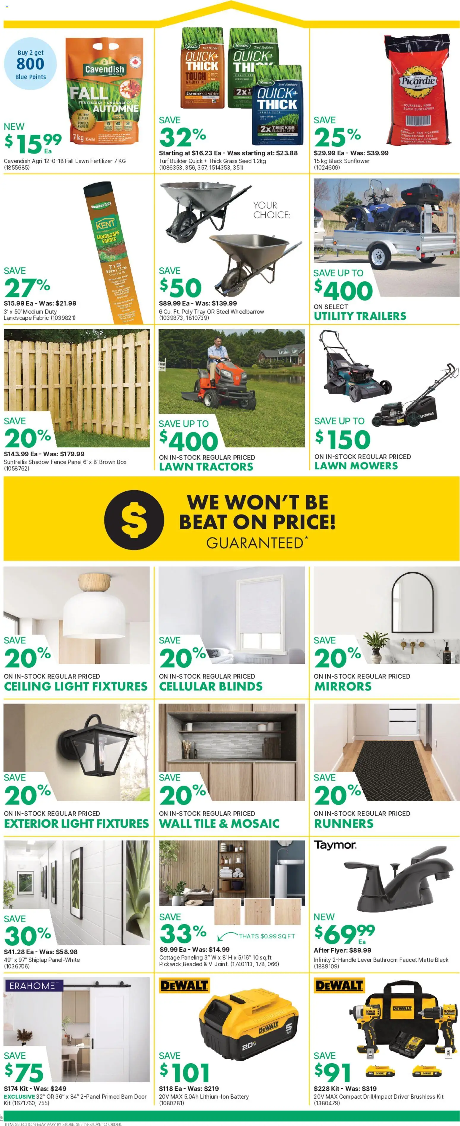 Kent flyer valid from Aug 20, 2026 | Page: 2 | Products: Sunflower, Ceiling light, Box, Door