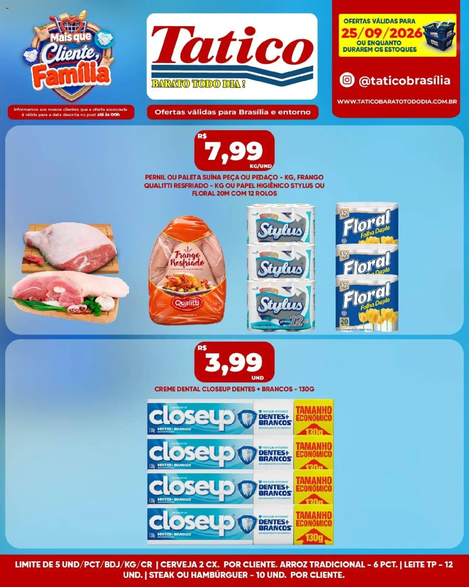 Tatico Folheto - válido de 25/09/2026 | Página: 4 | Produtos: Pernil, Cerveja, Arroz, Creme