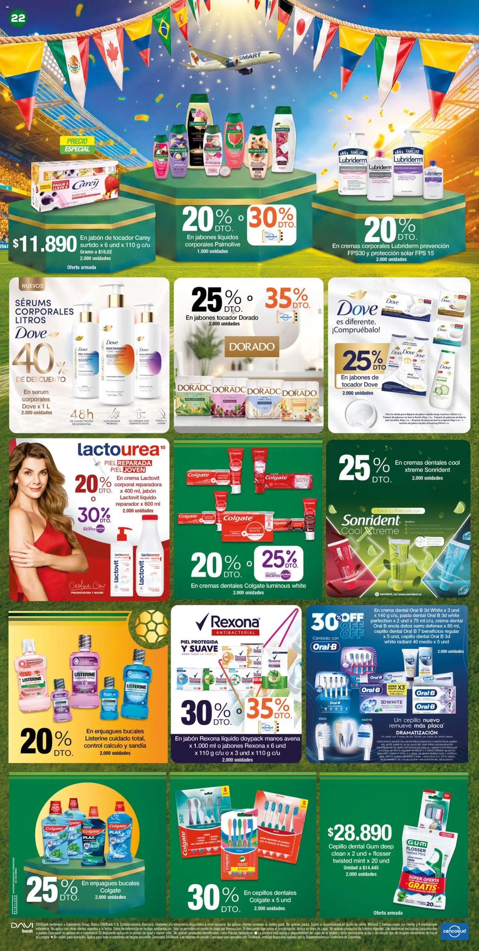 Jumbo revista - valida desde el 25/06/2026 | Página: 22 | Productos: Pasta, Jabón líquido, Botella, Listerine