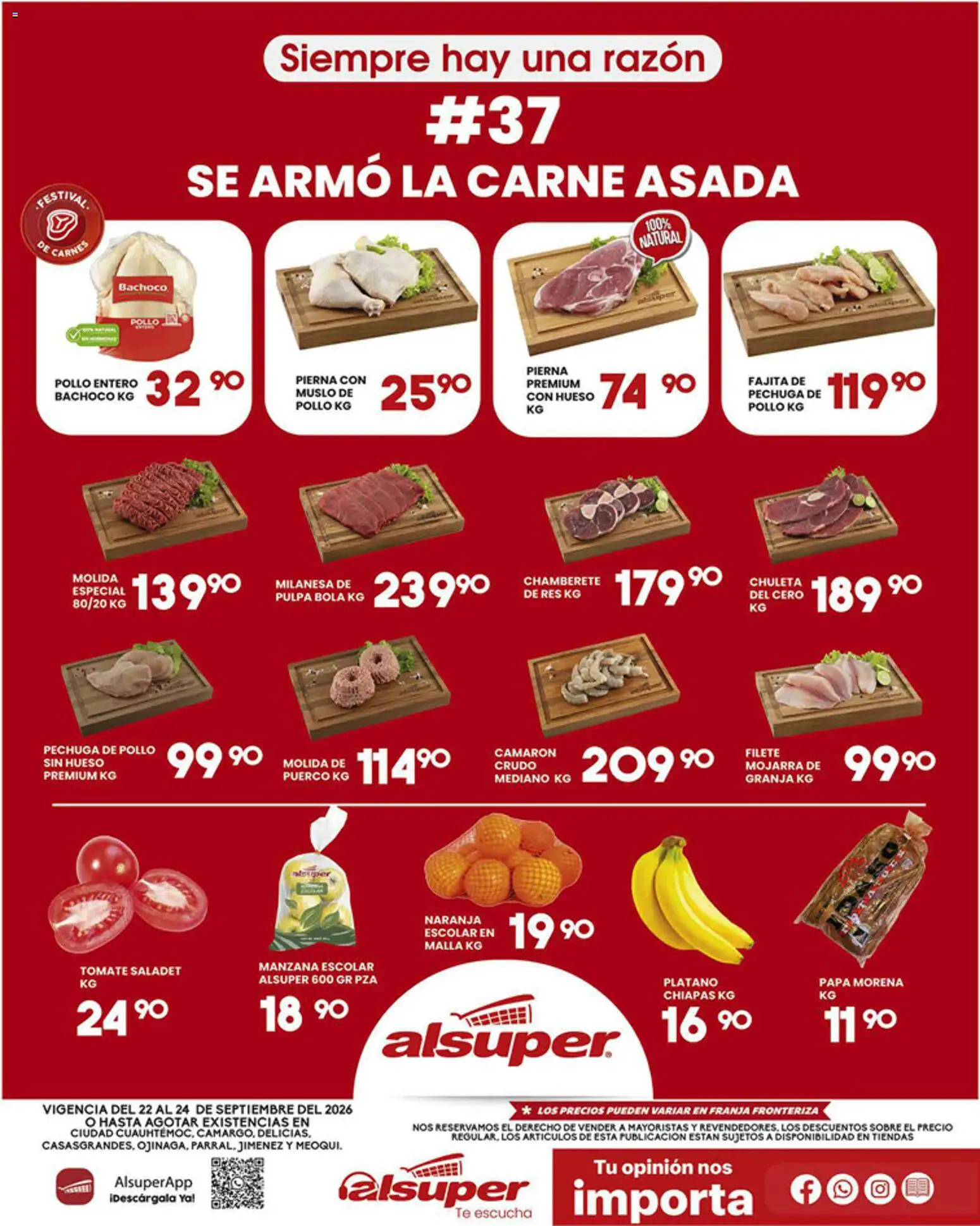 Nuevas ofertas de Alsuper válidas en toda la República Mexicana desde el 22/09/2026. ¡Encuentra las mejores ofertas en Alsuper folleto! | Página: 1