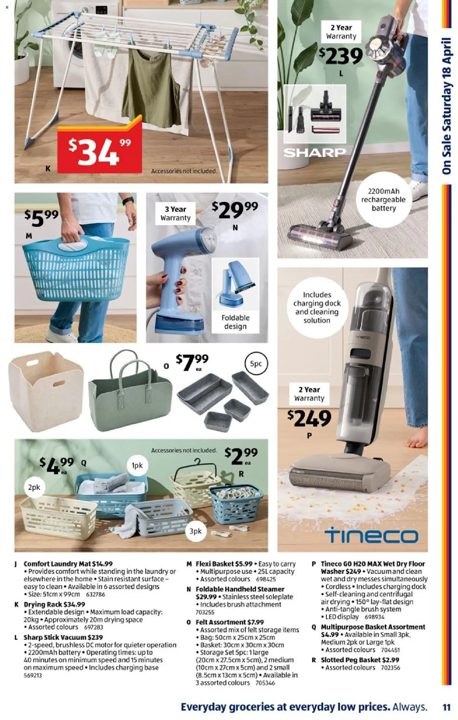 Aldi catalogue - valid from 15.04.2026 | Page: 11 | Products: Brush, Accessories, Laundry, Multipurpose