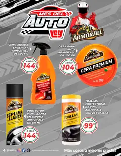 Vista previa de Casa Ley folleto Mes del auto, nuevo folleto de la tienda, válido en México a partir del 04/07/2026 | Página: 4 | Productos: Crema, Brillo, Cera, Toallas