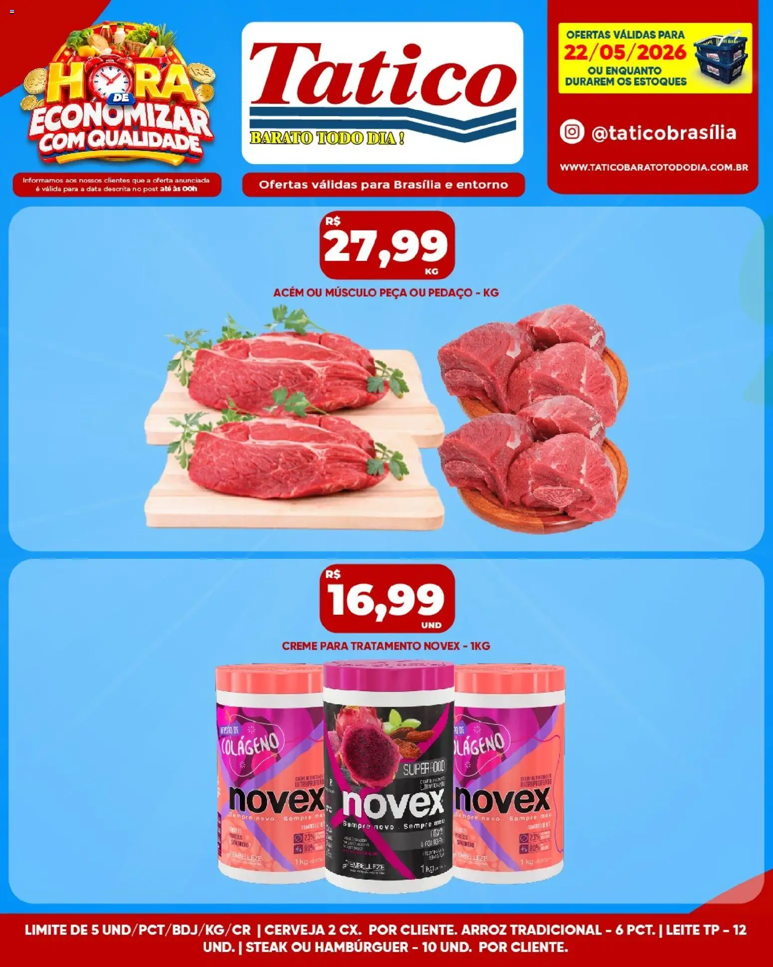 Tatico Folheto - válido de 22.05.2026 | Página: 12 | Produtos: Colágeno, Leite, Arroz, Creme
