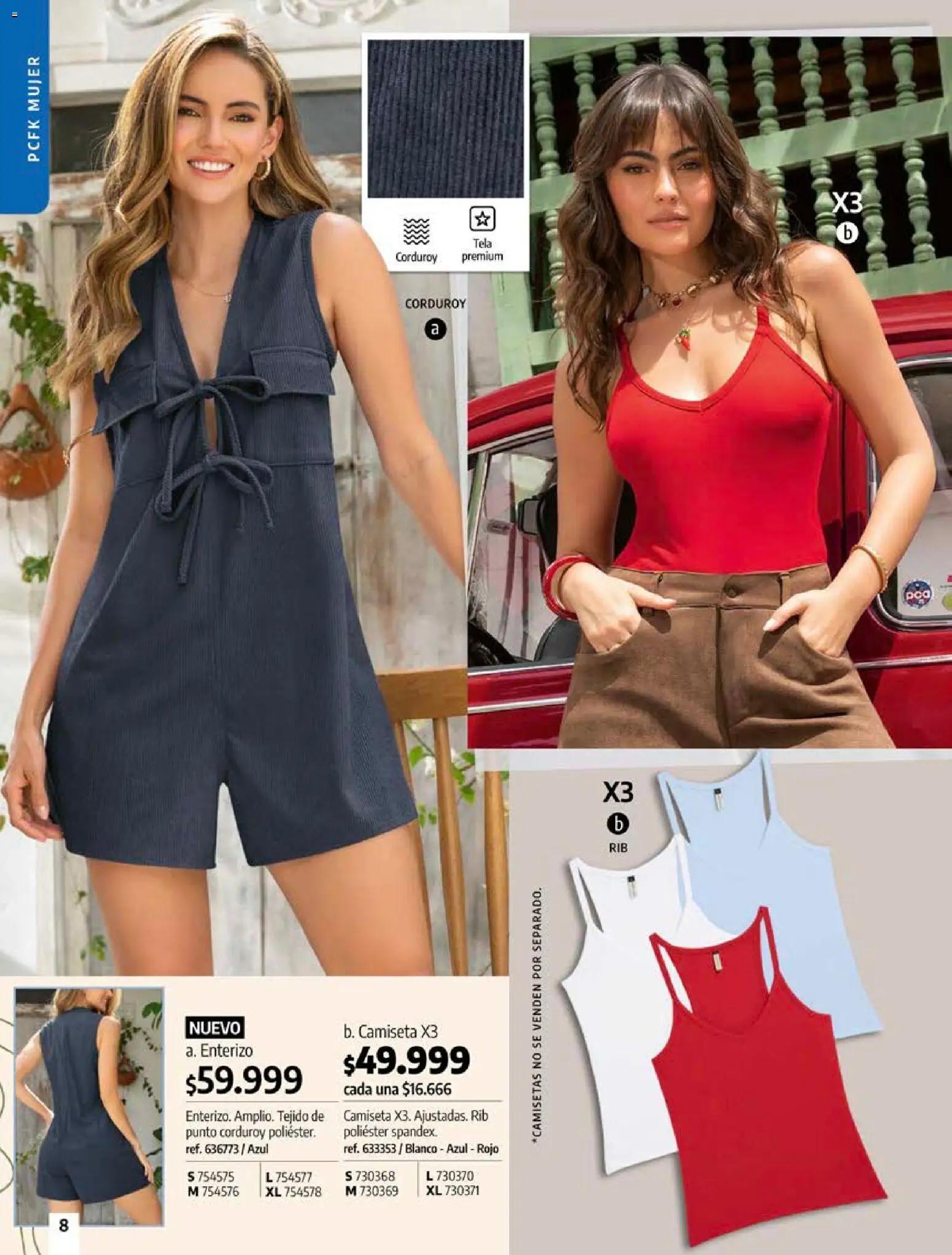 Pacifika revista - valida desde el 18/10/2026 | Página: 8 | Productos: Camiseta, Enterizo
