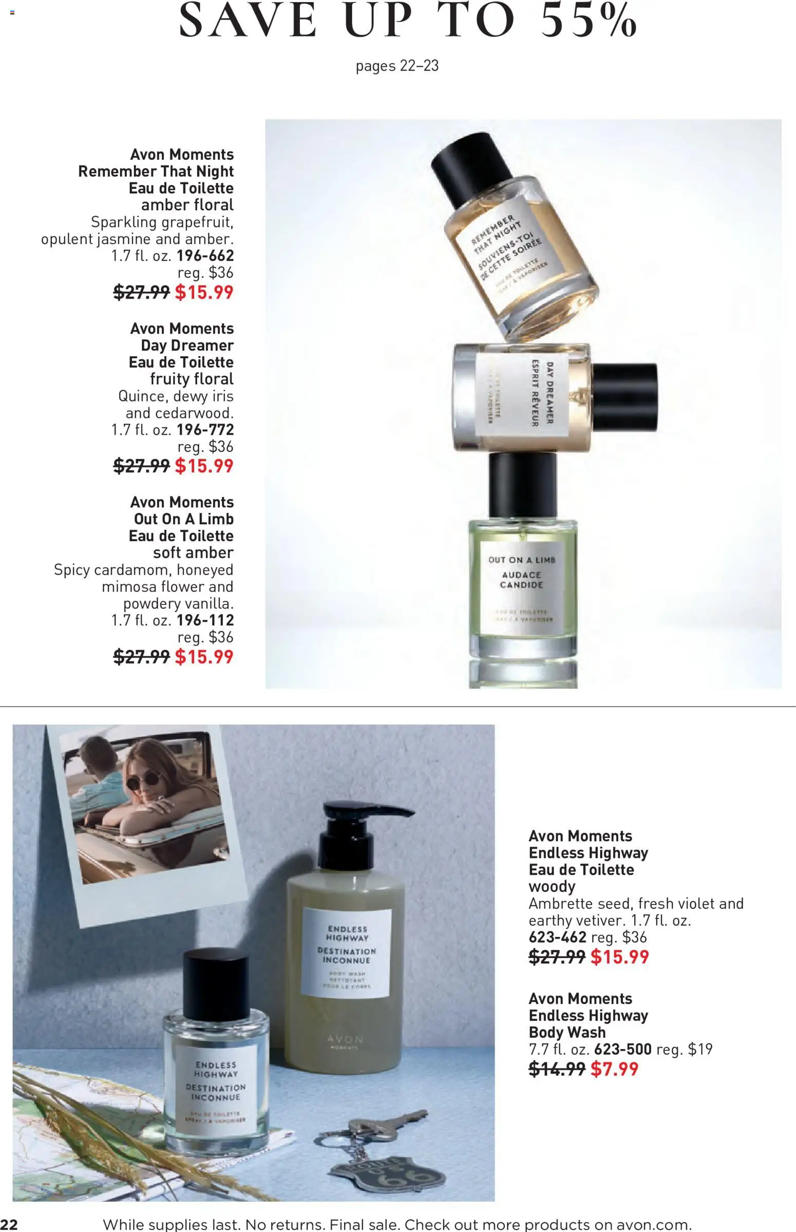 Avon Good Buys Flyer - valid from 07/01/2026 | Page: 22 | Products: Eau de toilette, Body Wash
