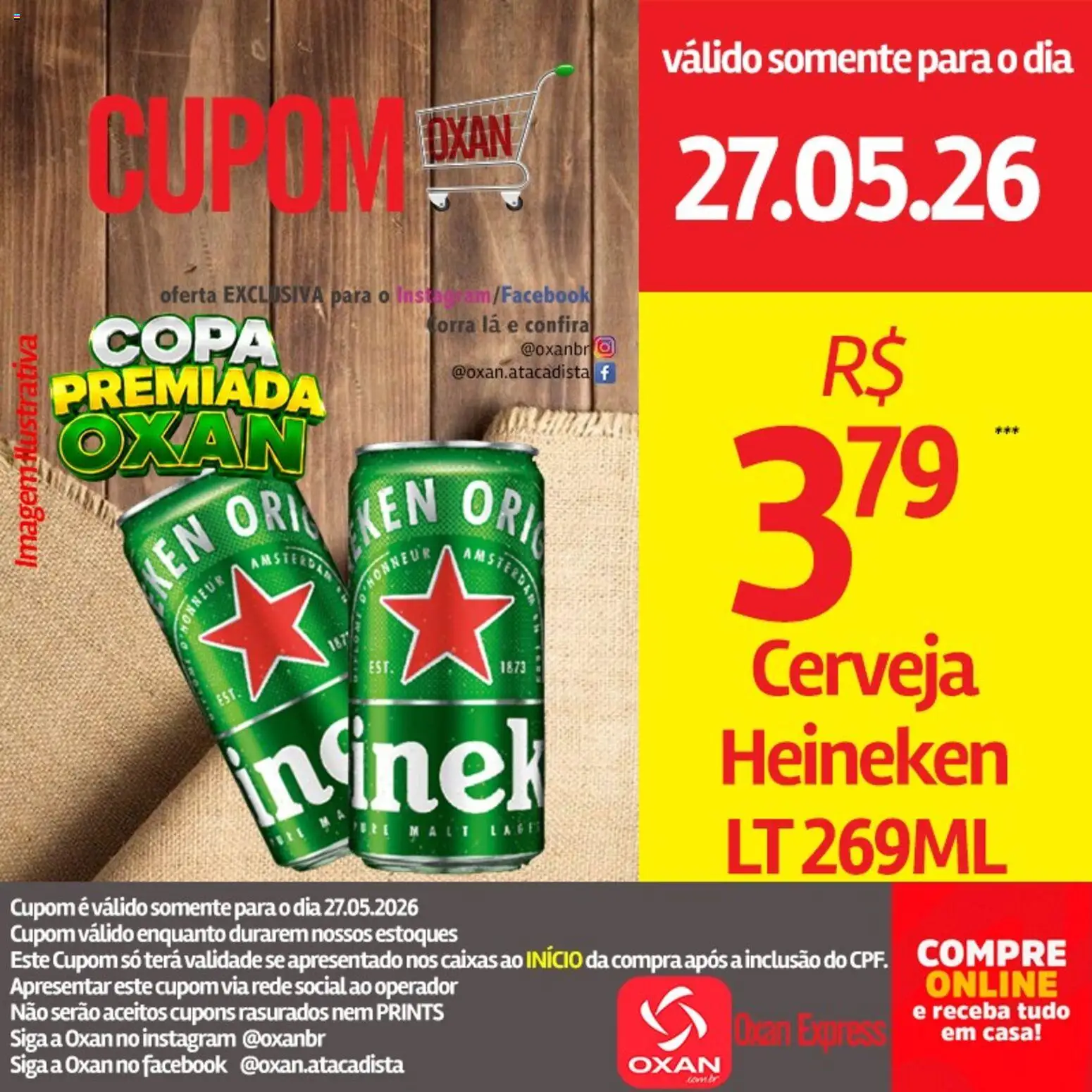 Oxan Atacadista Folheto - válido de 27.05.2026 | Página: 19 | Produtos: Cerveja, Copa, Heineken