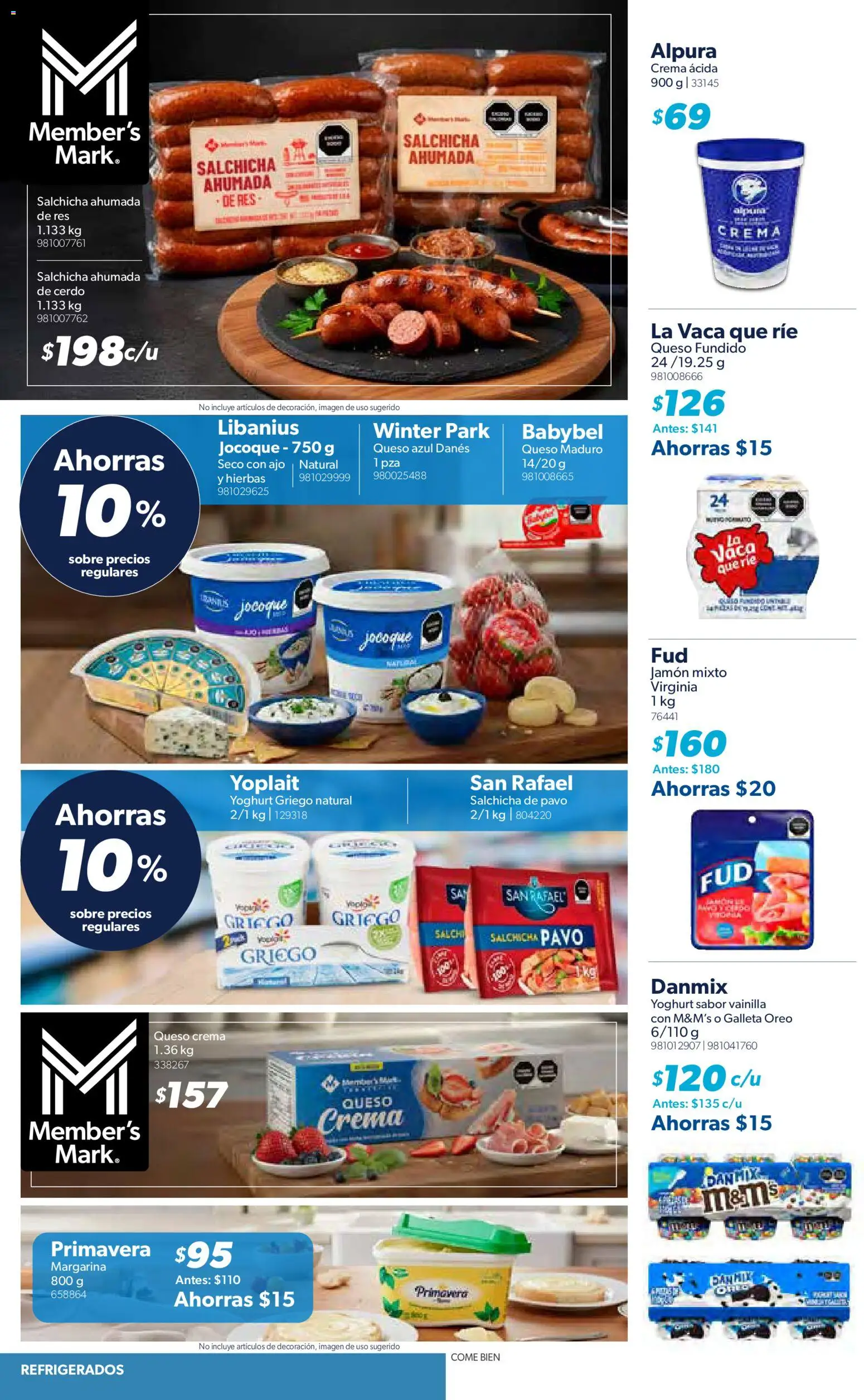 Nuevas ofertas de Sam's Club válidas en toda la República Mexicana desde el 01.04.2026. ¡Encuentra las mejores ofertas en Sam's Club catálogo! | Página: 6 | Productos: Ajo, Cerdo, Res, Margarina