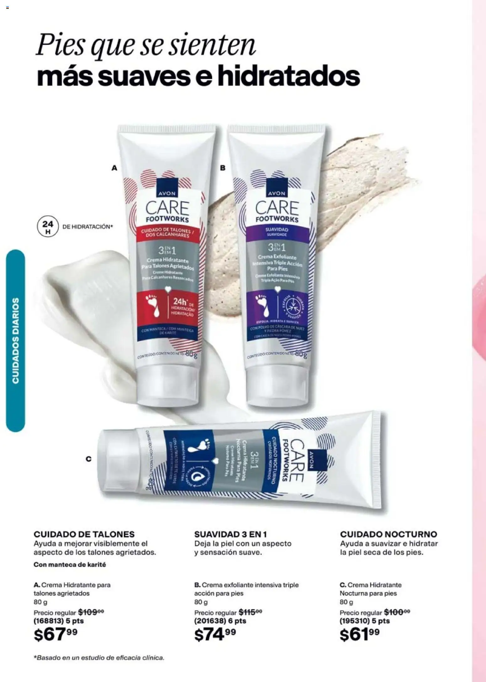 Nuevas ofertas de AVON válidas en toda la República Mexicana desde el 31/07/2026. ¡Encuentra las mejores ofertas en AVON campaña 12 2026! | Página: 138 | Productos: Crema, Exfoliante, Manteca de karité, Polvo