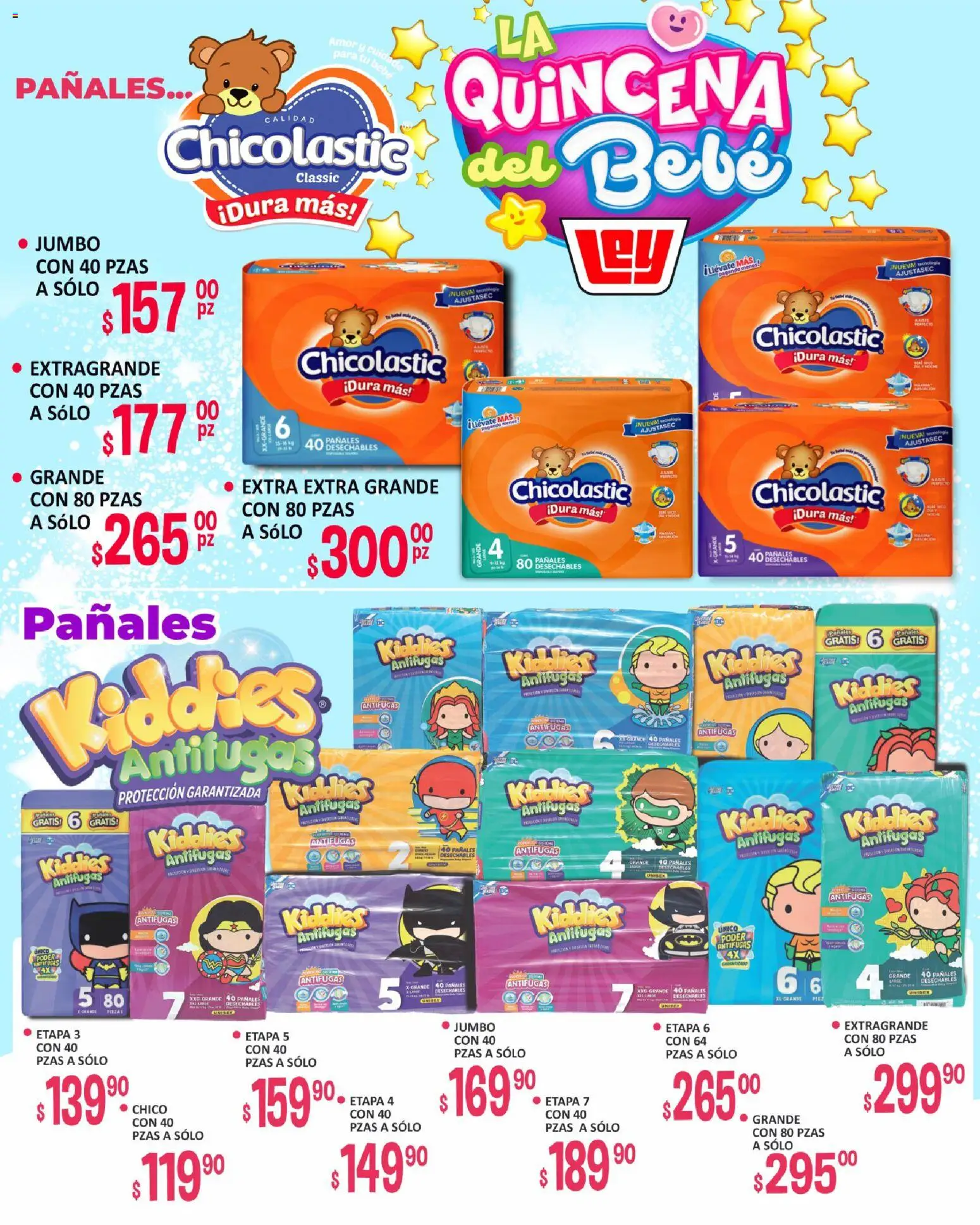 Nuevas ofertas de Casa Ley válidas en toda la República Mexicana desde el 16.05.2026. ¡Encuentra las mejores ofertas en Casa Ley folleto La Quincena del Bebé interior! | Página: 10 | Productos: Pañales