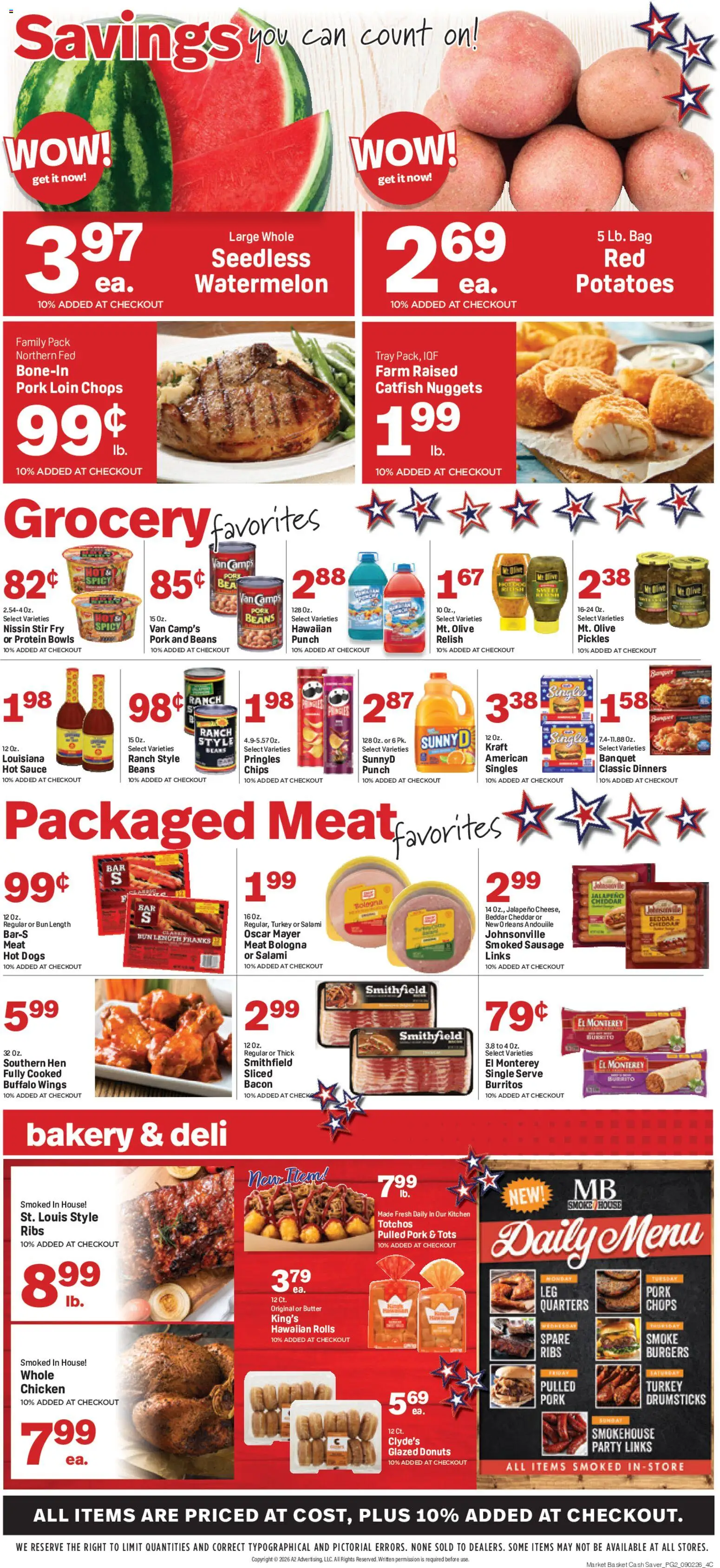 Market Basket Cash Saver - valid from 09/02/2026 | Page: 2 | Products: Butter, Sauce, Pulled pork, Whole chicken