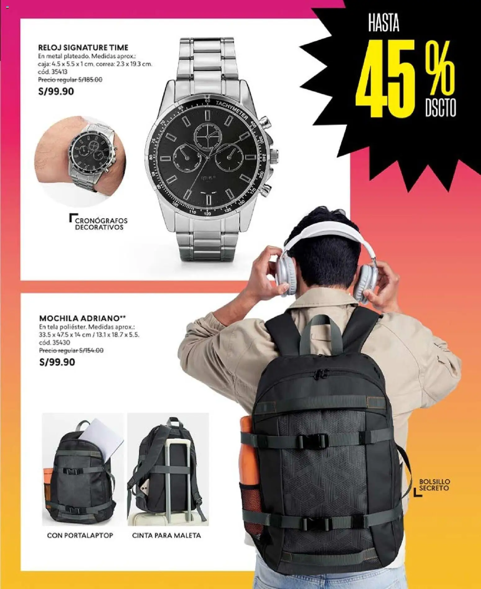 Catálogo CyZone válido desde 20/06/2026 | Página: 49 | Productos: Caja, Mochila, Maleta, Reloj