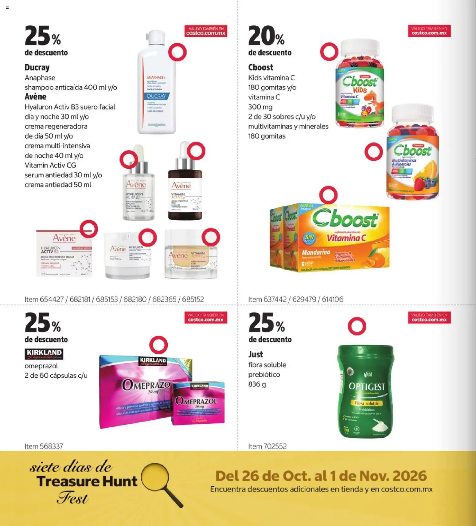 Nuevas ofertas de Costco válidas en toda la República Mexicana desde el 26/10/2026. ¡Encuentra las mejores ofertas en Costco catálogo Teasure Hunt! | Página: 10