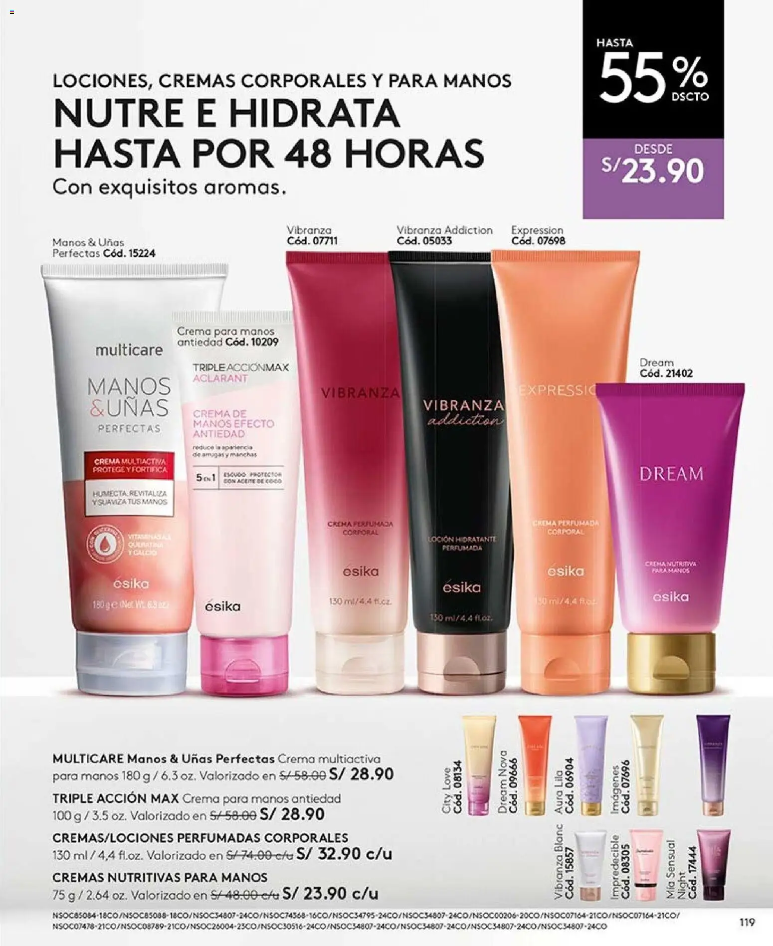 Catálogo Ésika válido desde 22/08/2026 | Página: 119 | Productos: Crema, Coco, Crema para manos
