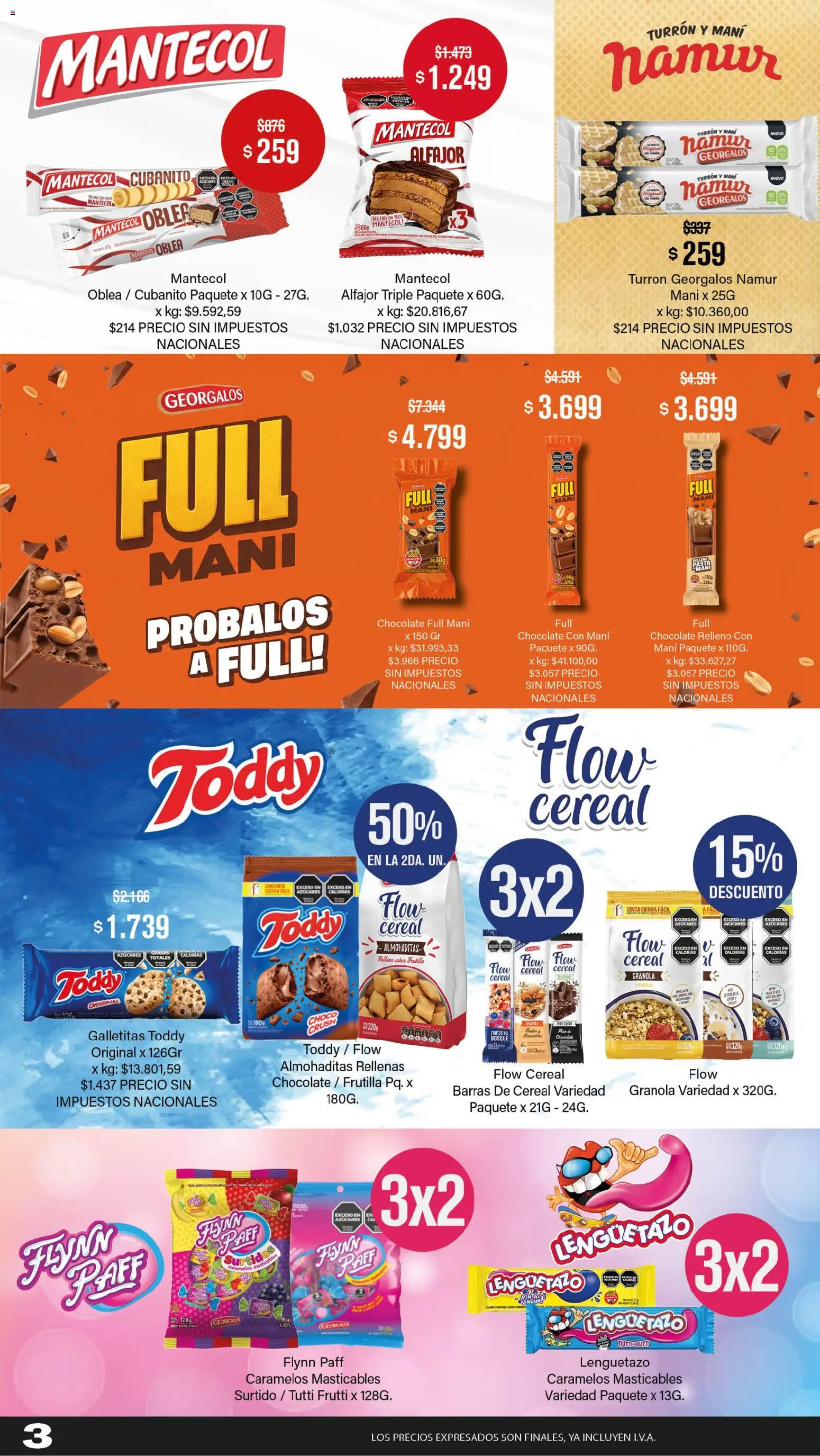 Makro Ofertas ALCANZA │ válido desde el 27/08/2026 | Página: 3 | Productos: Galletitas, Chocolate, Alfajor, Pasta