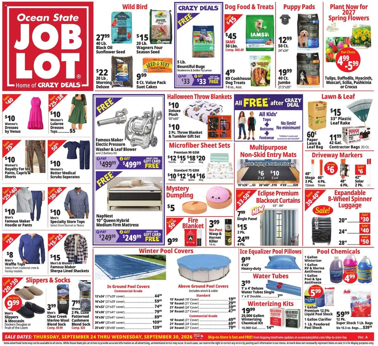 Ocean State Job Lot Weekly Ad - MA - valid from 09/24/2026 | Page: 1