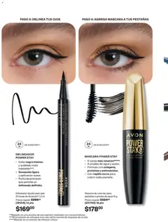 Vista previa de DELINEADOR POWER STAY, Delineador líquido para ojos 24 horas de duración* 1,2 ml. Color negro intenso y acabado mate indeleble***. Sensación ligera y aplicación suave. Punta de precisión que permite un delineado definido., nuevo folleto de la tienda, válido en México a partir del 10/07/2026 | Página: 40 | Productos: Cepillo, Máscara, Agua, Delineador