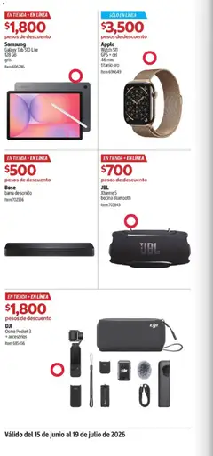 Vista previa de JBL Xtreme 5 bocina Bluetooth, JBL Xtreme 5 bocina Bluetooth, nuevo folleto de la tienda, válido en México a partir del 15/06/2026 | Página: 6 | Productos: Tablet, Bocina, Barra