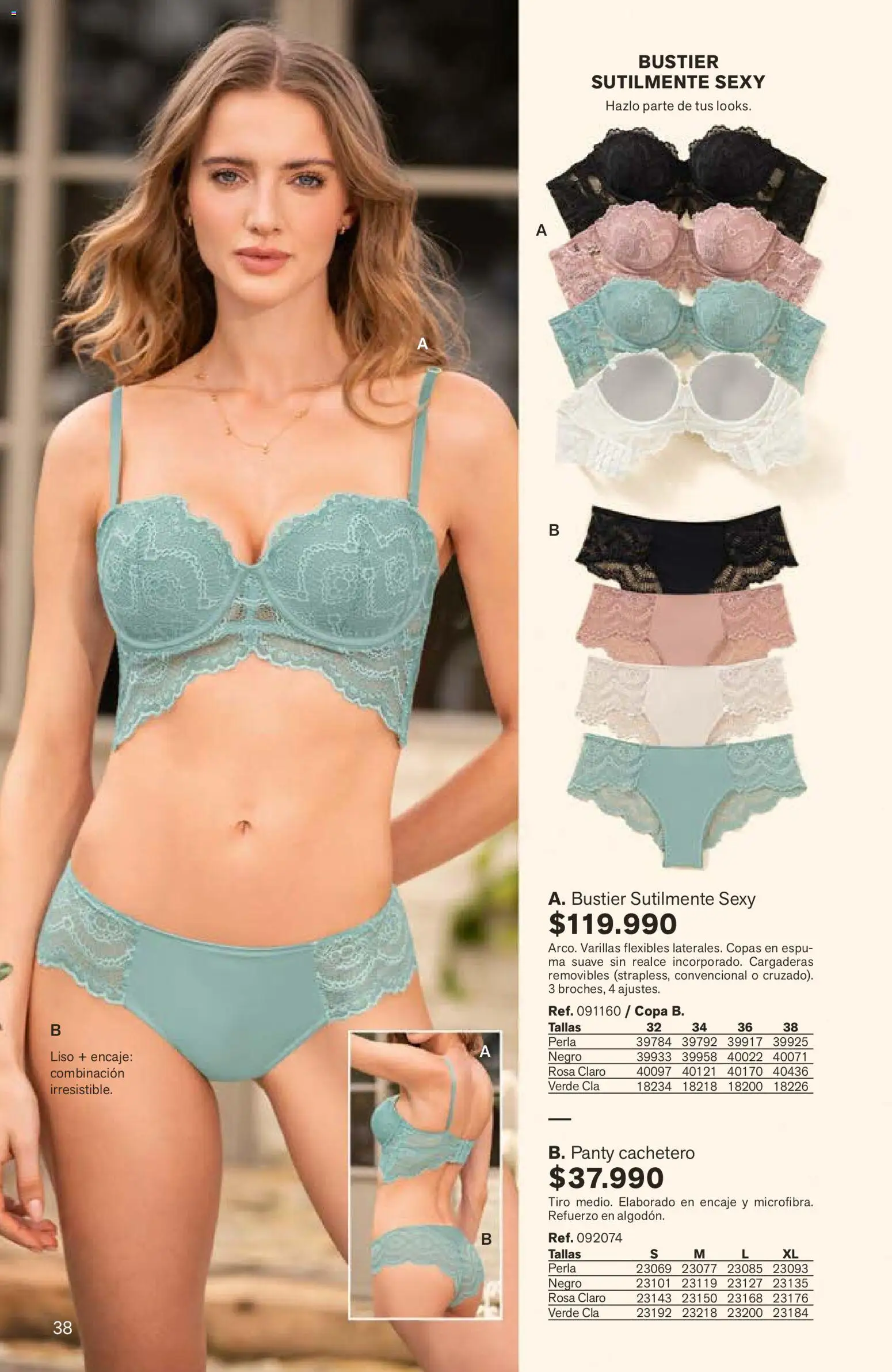 Leonisa revista - valida desde el 15.05.2026 | Página: 38 | Productos: Cachetero, Combinación