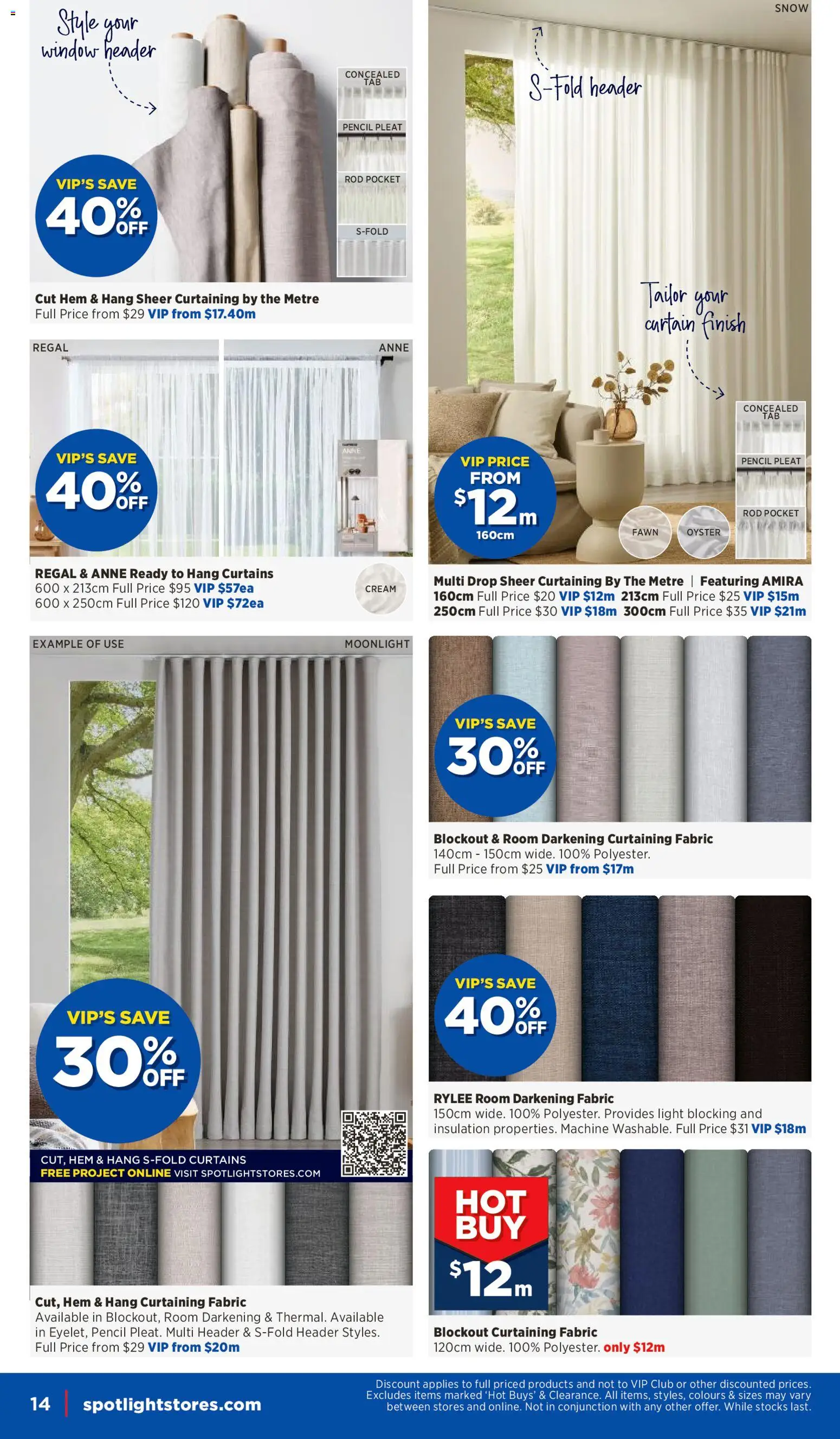 Spotlight catalogue - valid from 06/08/2026 | Page: 14 | Products: Curtain, Light, Cream, Pencil