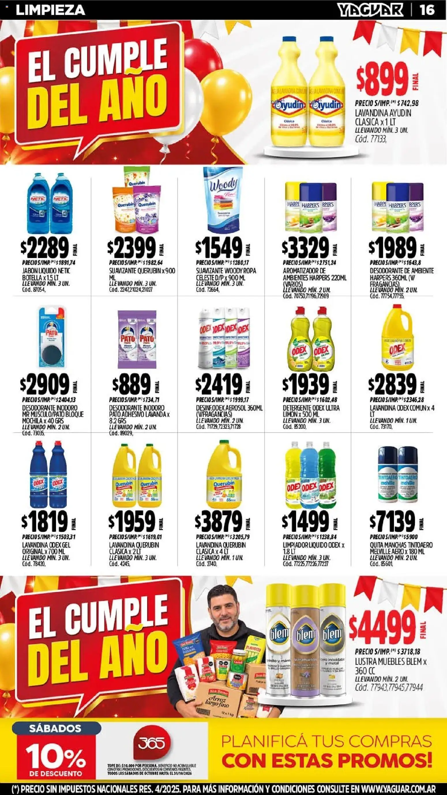 Yaguar - Oferta Semanal Mendoza │ válido desde el 26/10/2026 | Página: 17