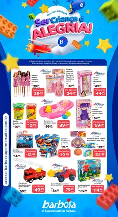 Barbosa Supermercados ofertas Dia das Crianças - Pré-Visualização do folheto da loja Barbosa Supermercados, válido de 06/10/2026