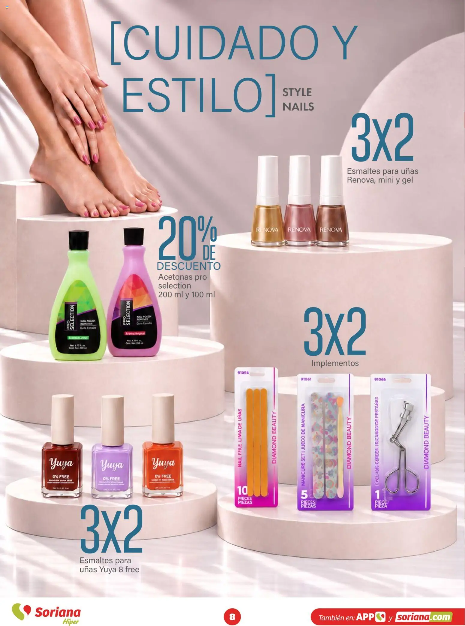 Nuevas ofertas de Soriana válidas en toda la República Mexicana desde el 15/10/2026. ¡Encuentra las mejores ofertas en Soriana folleto Modo #Glowing! | Página: 8