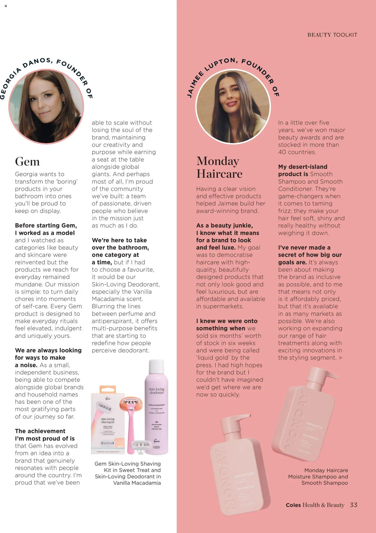 Coles catalogue - valid from 06.01.2026 | Page: 33 | Products: Shampoo, Multipurpose, Scale, Bathroom