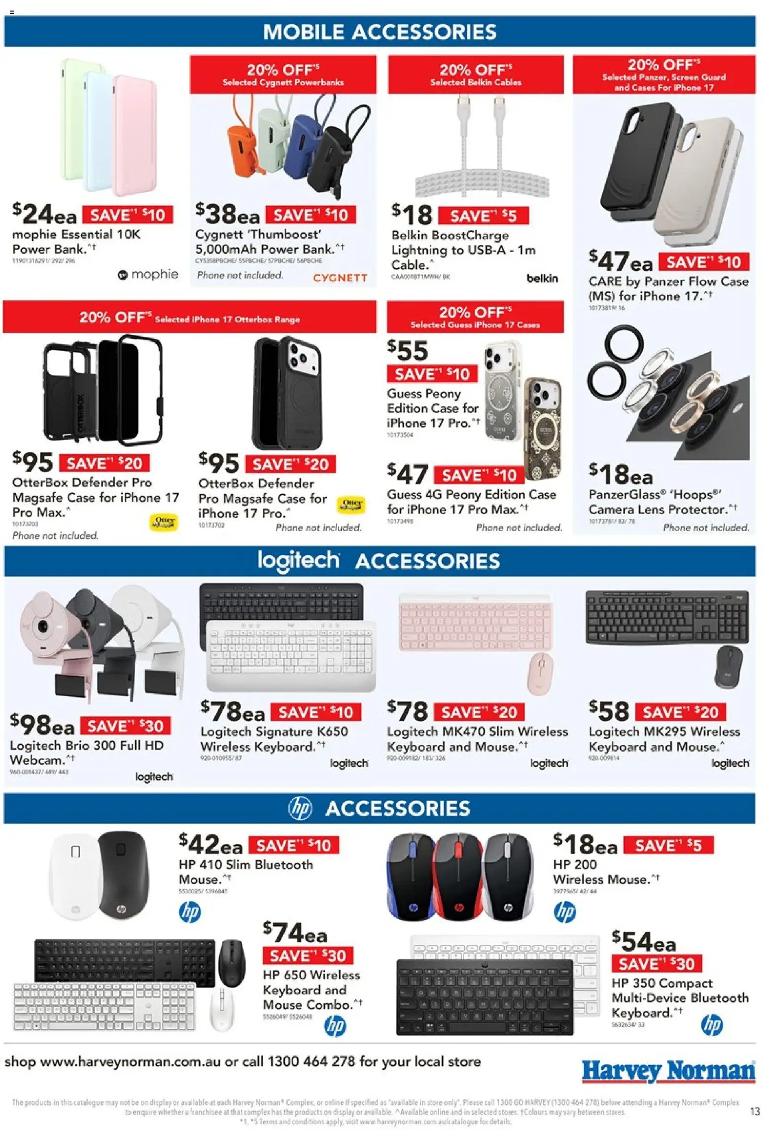Harvey Norman catalogue - valid from 06.03.2026 | Page: 13 | Products: Accessories, Phone, Iphone, Webcam