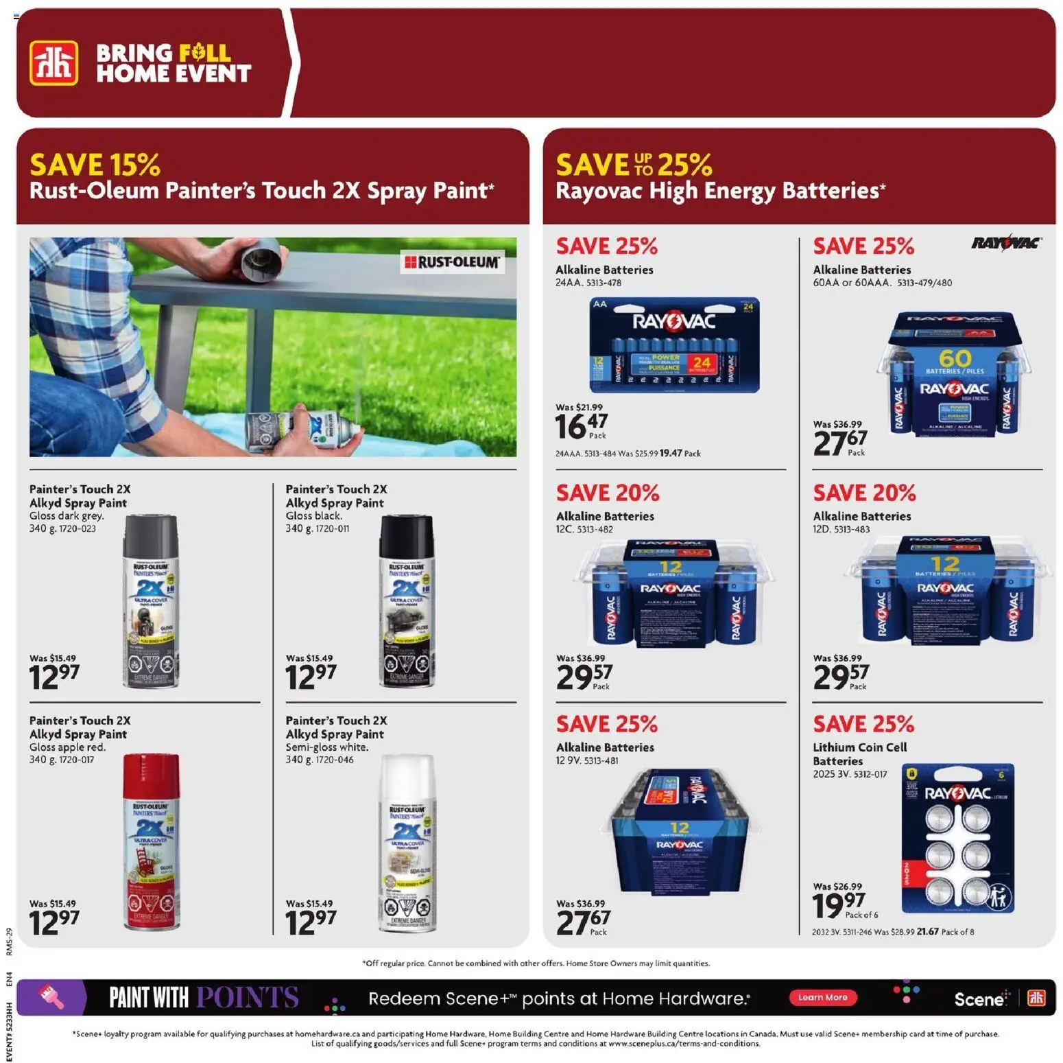 Home Hardware flyer valid from Aug 27, 2026 | Page: 5 | Products: Batteries