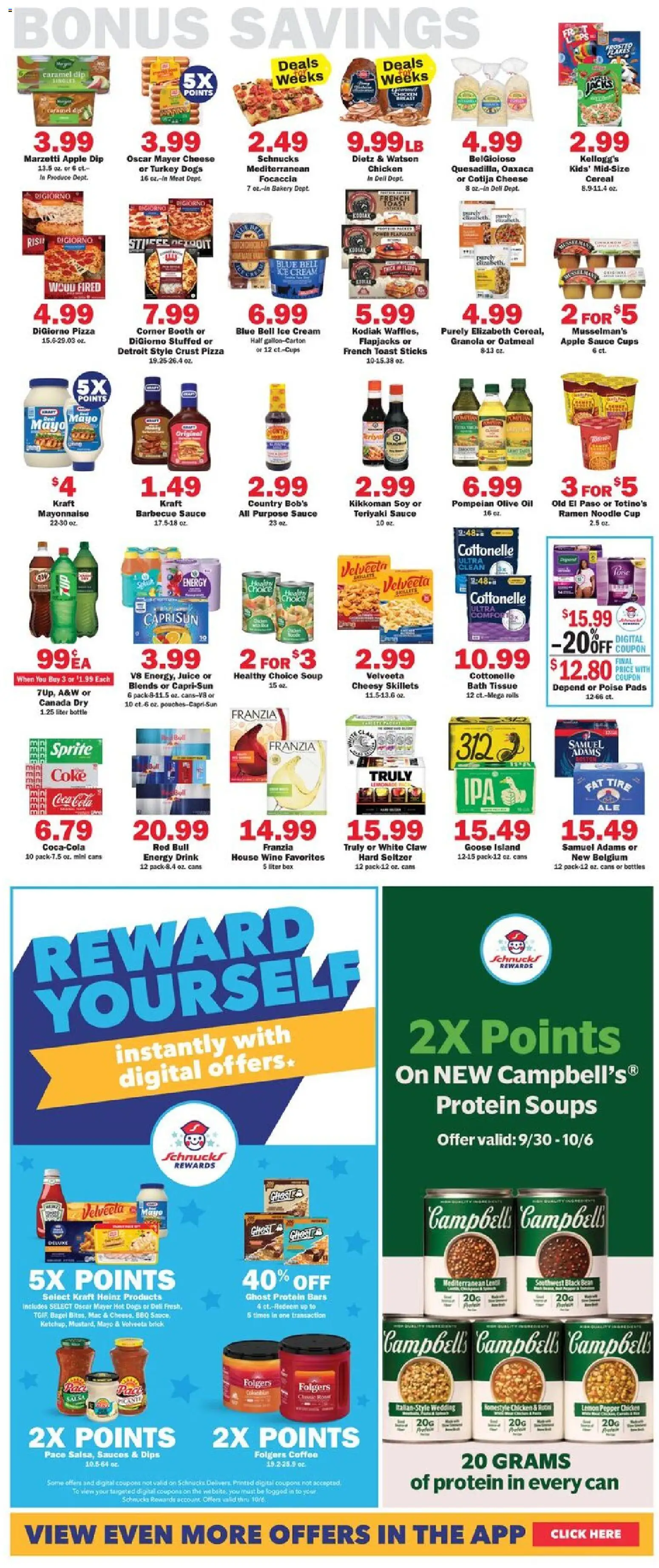 Schnucks Weekly Ad - valid from 09/30/2026 | Page: 5 | Products: Soups, Bath, Sauces, Cream