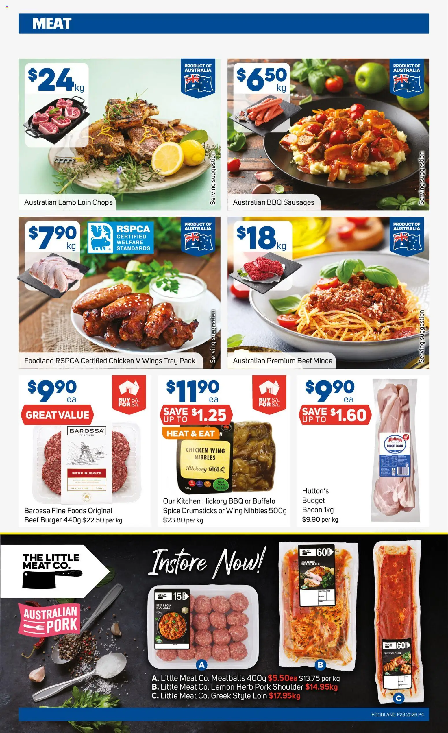 Foodland catalogue - valid from 03.06.2026 | Page: 4 | Products: Bacon, Herb, Lamb, Lemon