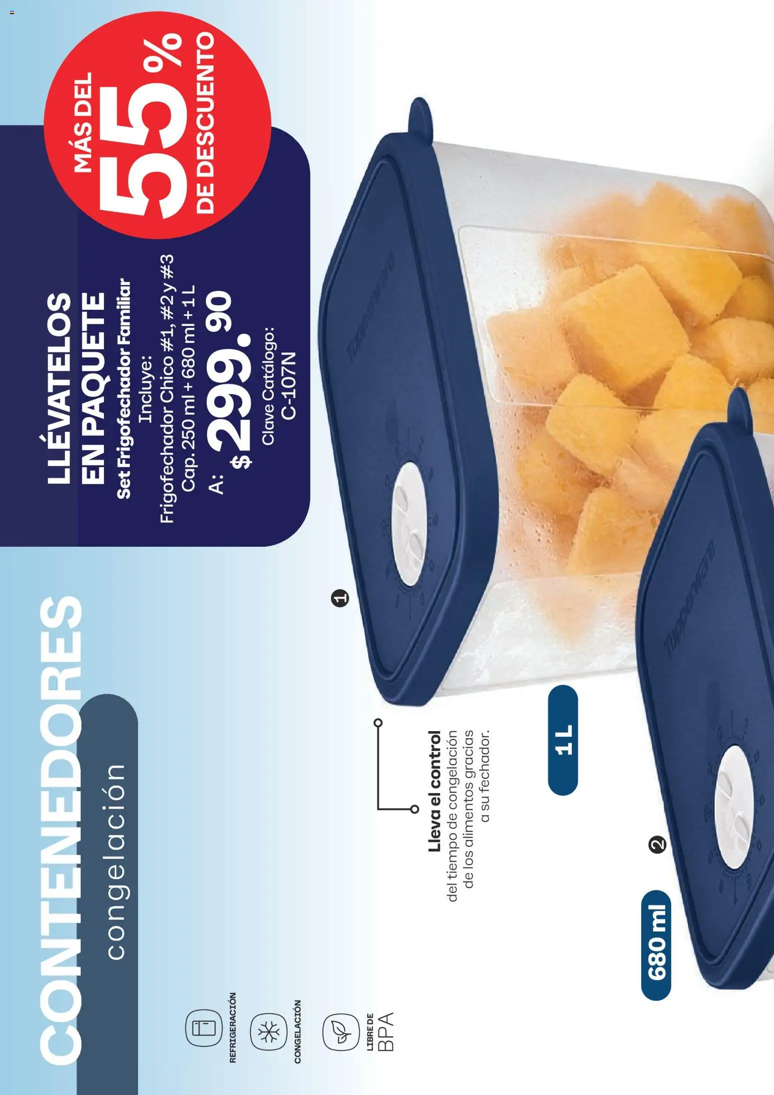 Nuevas ofertas de Tupperware válidas en toda la República Mexicana desde el 13/07/2026. ¡Encuentra las mejores ofertas en Tupperware catálogo! | Página: 86