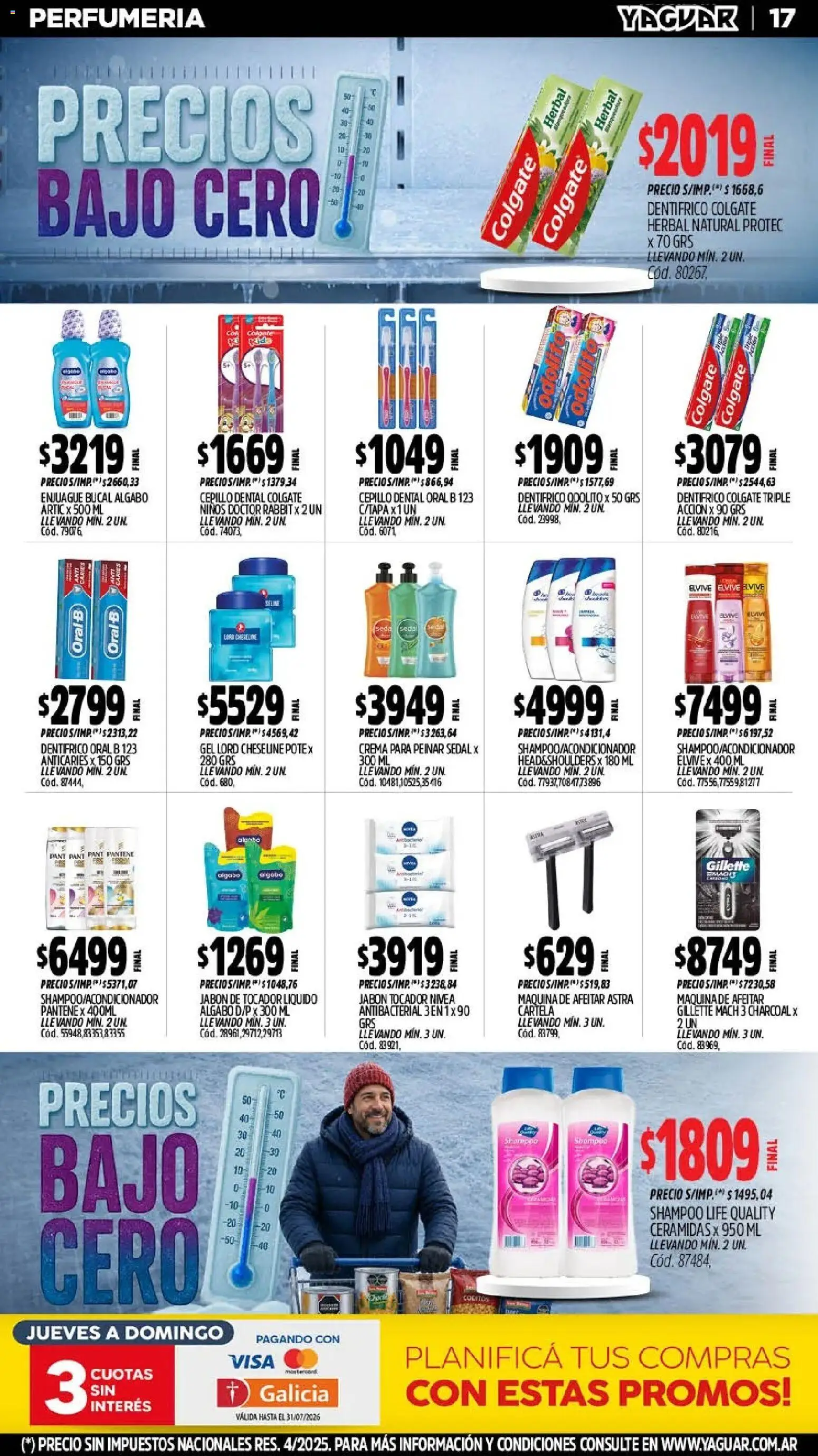 Yaguar - Oferta Semanal Santa Fé │ válido desde el 20/07/2026 | Página: 17 | Productos: Maquina de afeitar, Cepillo, Shampoo, Crema