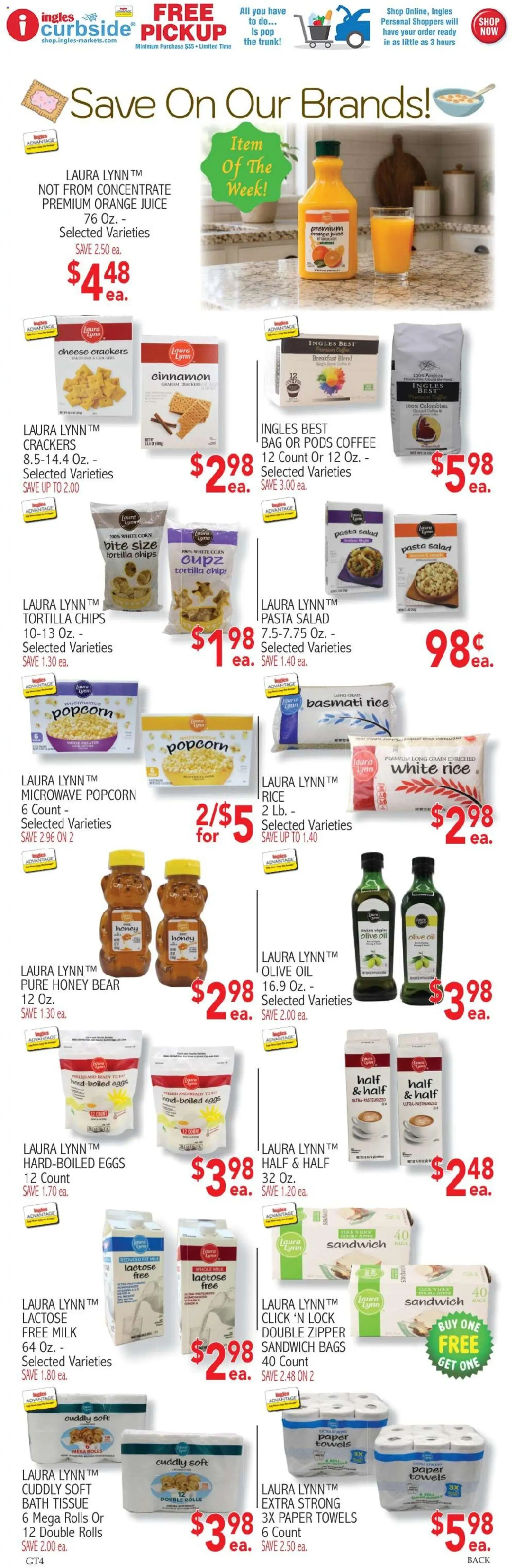 Ingles Weekly Ad - valid from 08/19/2026 | Page: 8 | Products: Oil, Juice, Pasta, Basmati rice