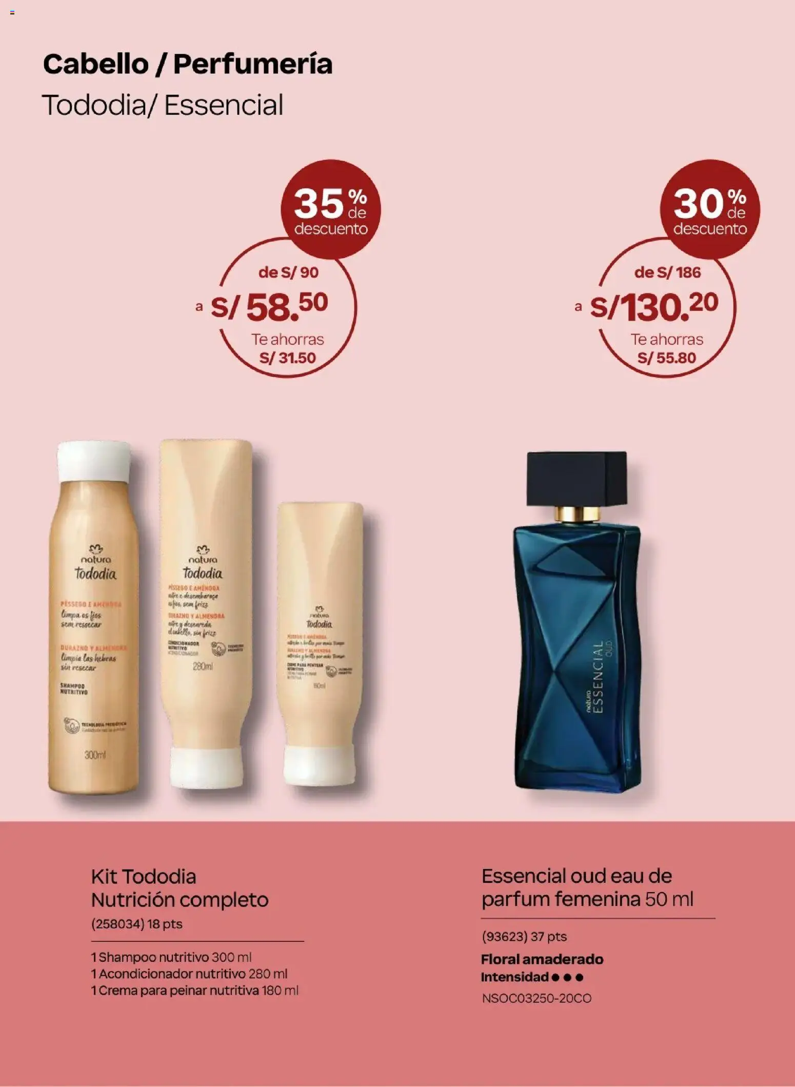 Catálogo Natura válido desde 24.05.2026 | Página: 28 | Productos: Shampoo, Acondicionador, Té, Crema