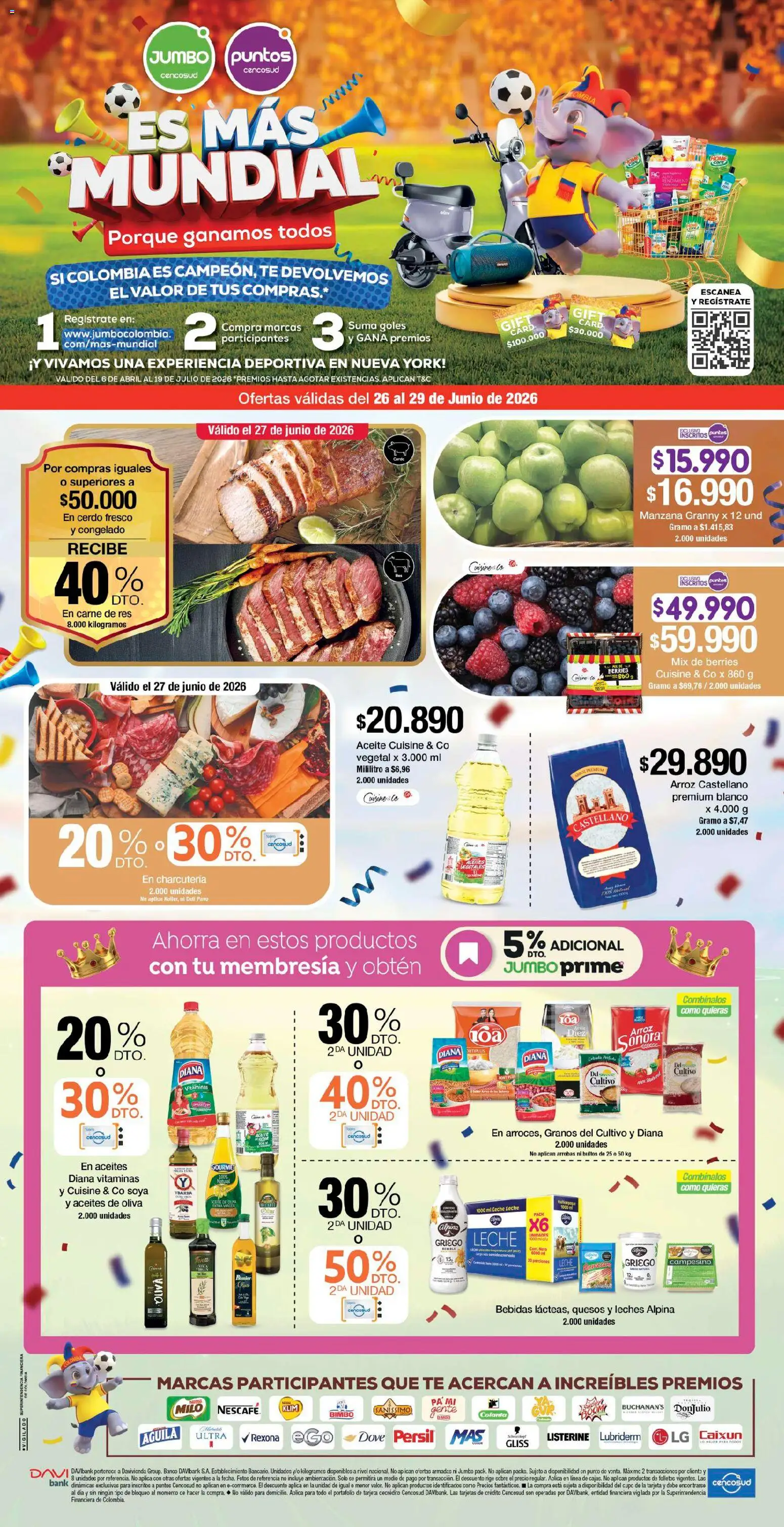 Jumbo revista - valida desde el 26/06/2026 | Página: 1 | Productos: Cerdo, Vitaminas, Oliva, Aceite