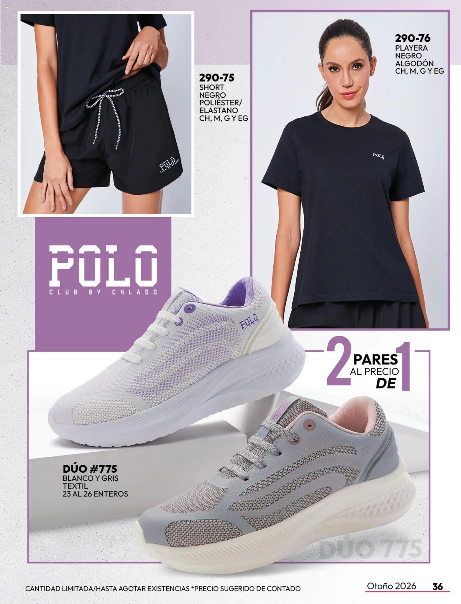 Nuevas ofertas de Cklass válidas en toda la República Mexicana desde el 08/07/2026. ¡Encuentra las mejores ofertas en Cklass catálogo Sportbrands dama! | Página: 37 | Productos: Algodón, Playera, Short