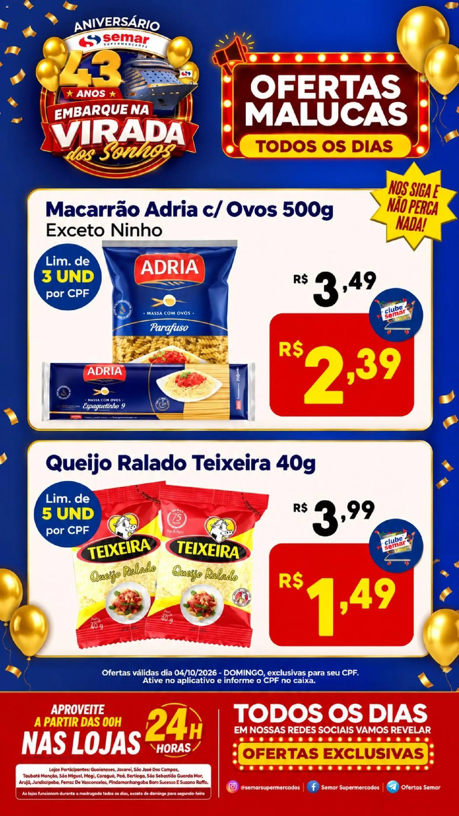Semar Supermercado Folheto - válido de 04/10/2026 | Página: 1