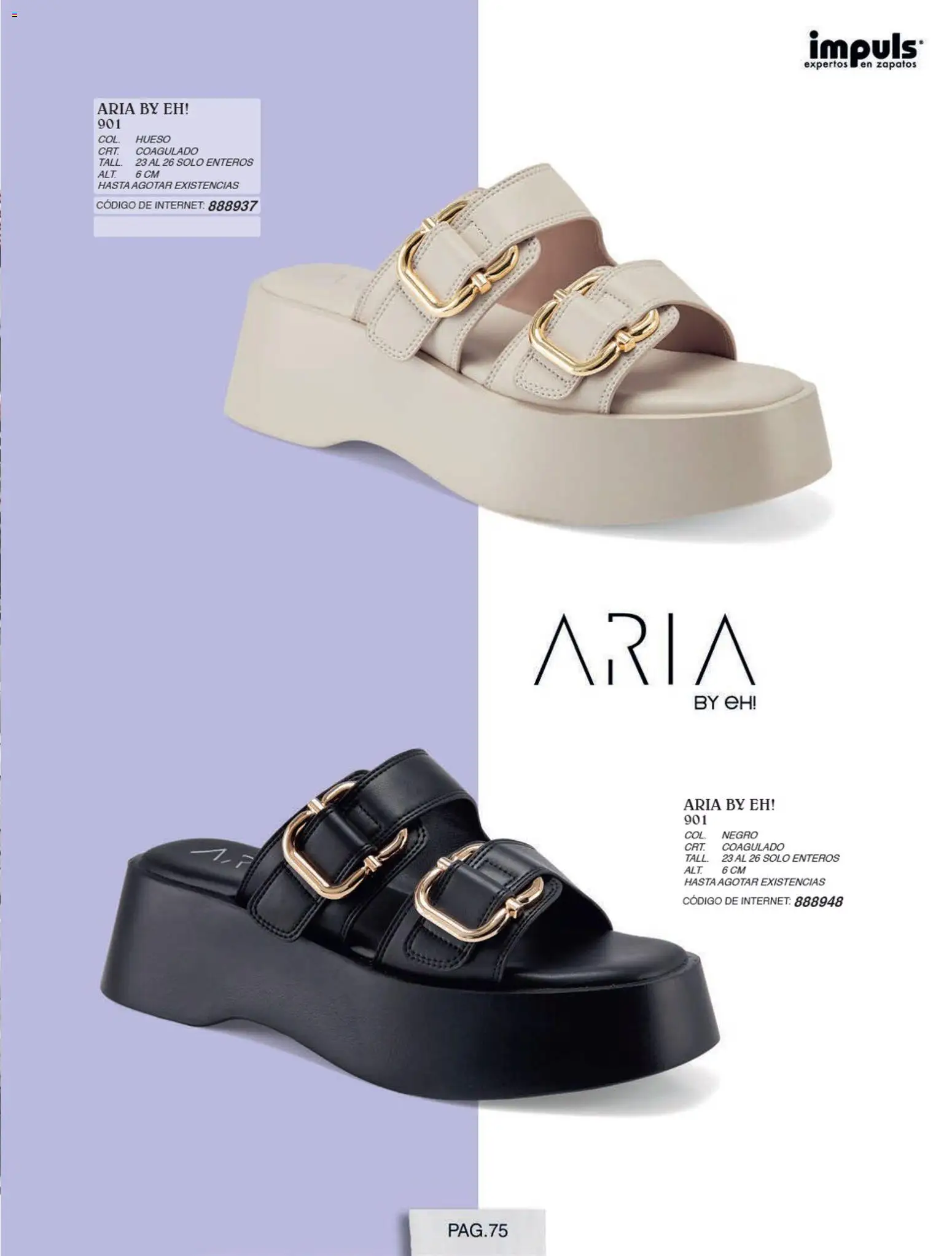 Nuevas ofertas de Impuls válidas en toda la República Mexicana desde el 01/07/2026. ¡Encuentra las mejores ofertas en Impuls catálogo Otoño Invierno! | Página: 77 | Productos: Zapatos