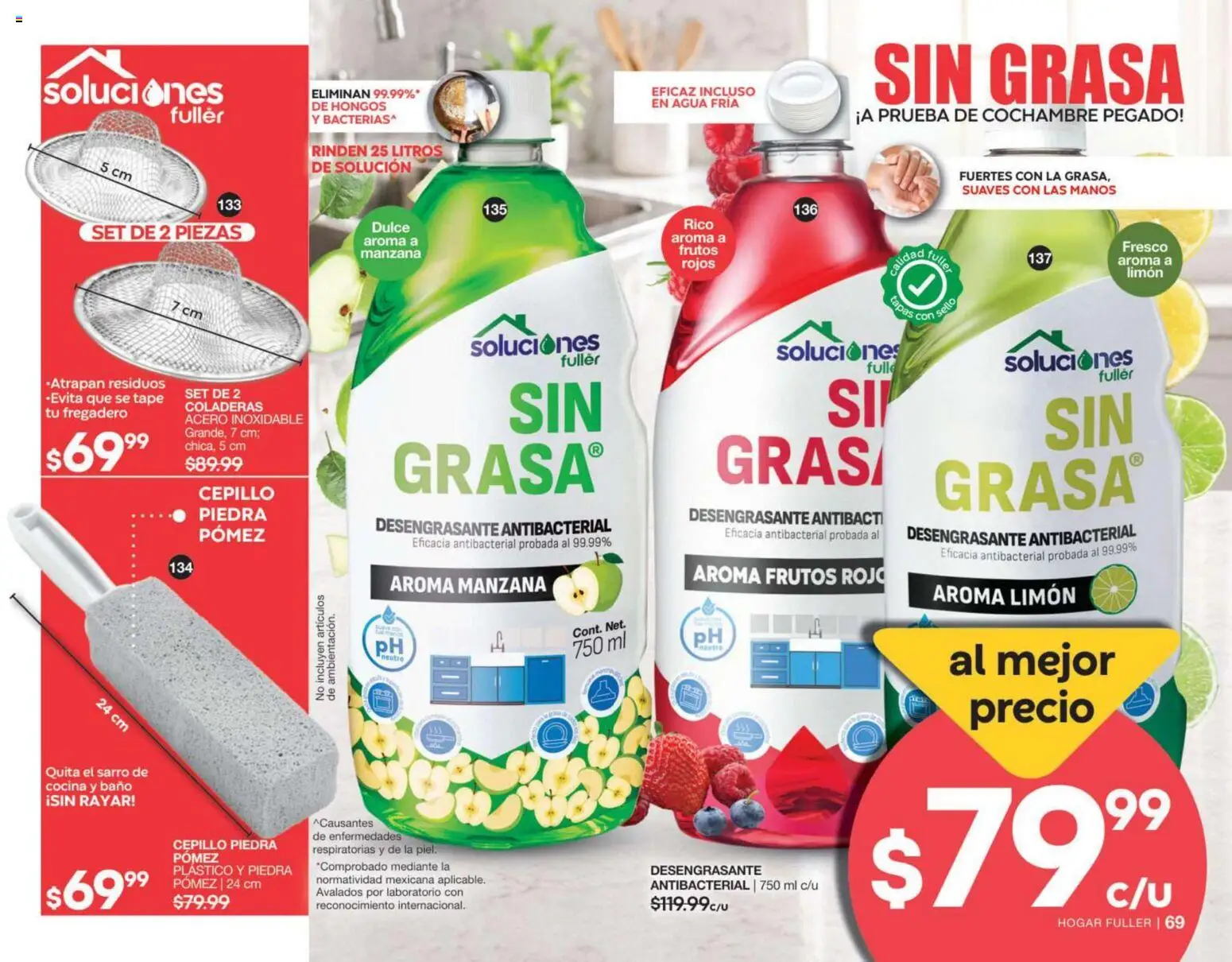 Nuevas ofertas de Fuller válidas en toda la República Mexicana desde el 02/09/2026. ¡Encuentra las mejores ofertas en Fuller campaña 11 2026! | Página: 36 | Productos: Agua, Limón, Desengrasante, Cocina