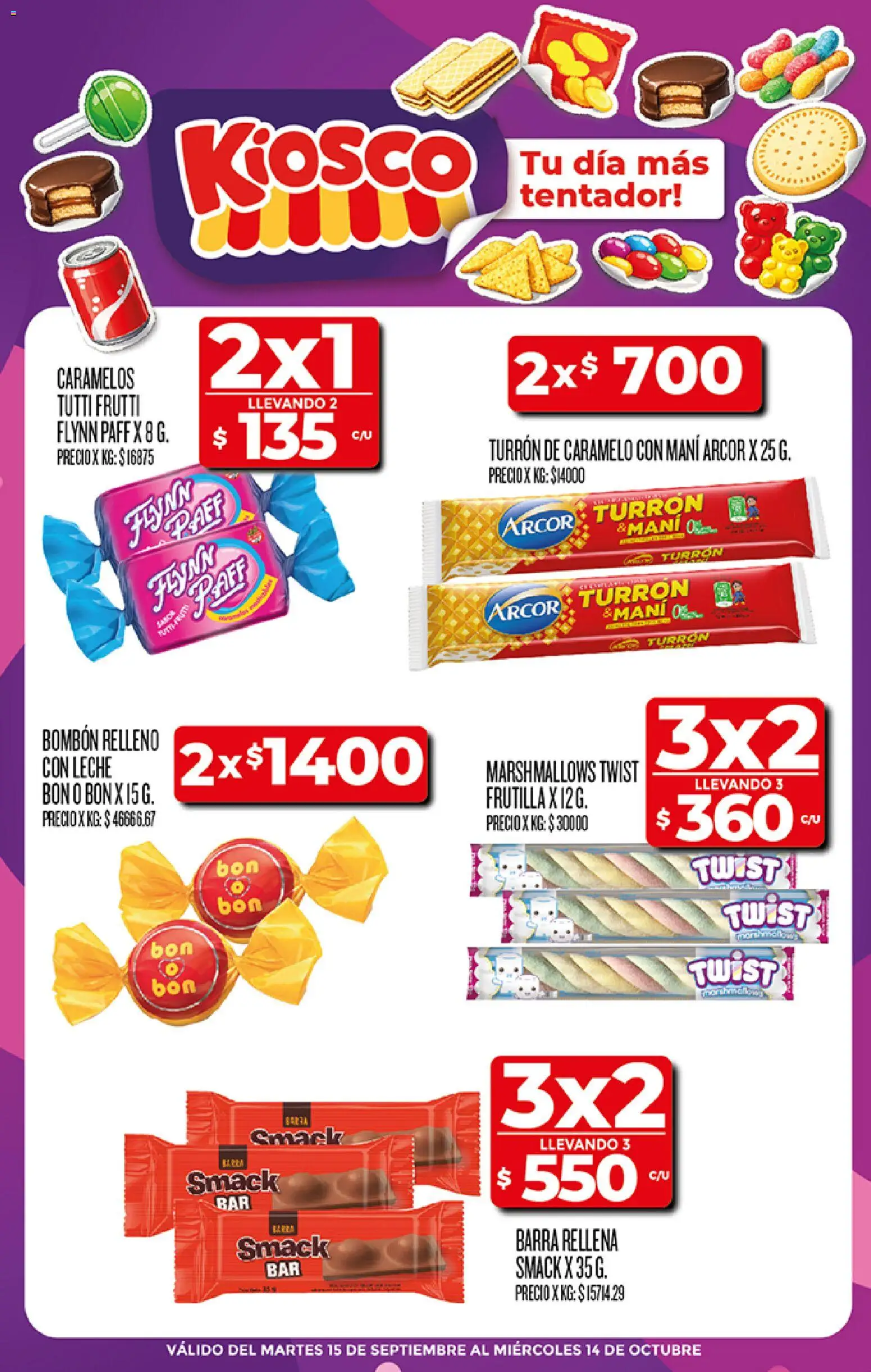 Supermercado DIA - Especial Kiosco │ válido desde el 23/09/2026 | Página: 1 | Productos: Frutilla, Mani, Leche, Chocolate