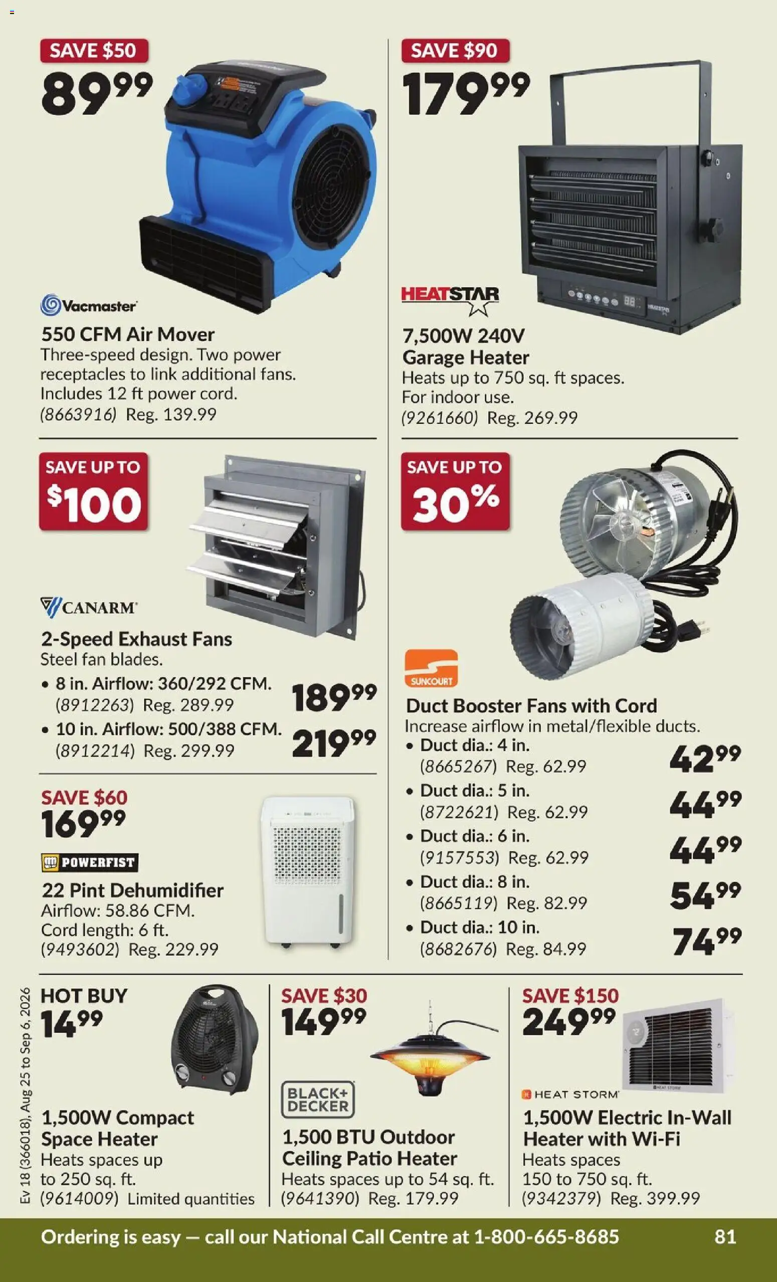 Princess Auto flyer valid from Aug 25, 2026 | Page: 82 | Products: Fan