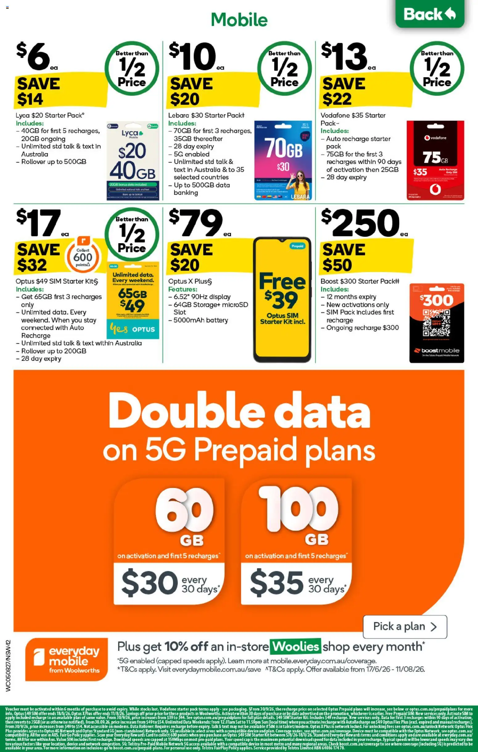 Woolworths catalogue - valid from 05/08/2026 | Page: 42 | Products: Battery, Date, Cap, Device
