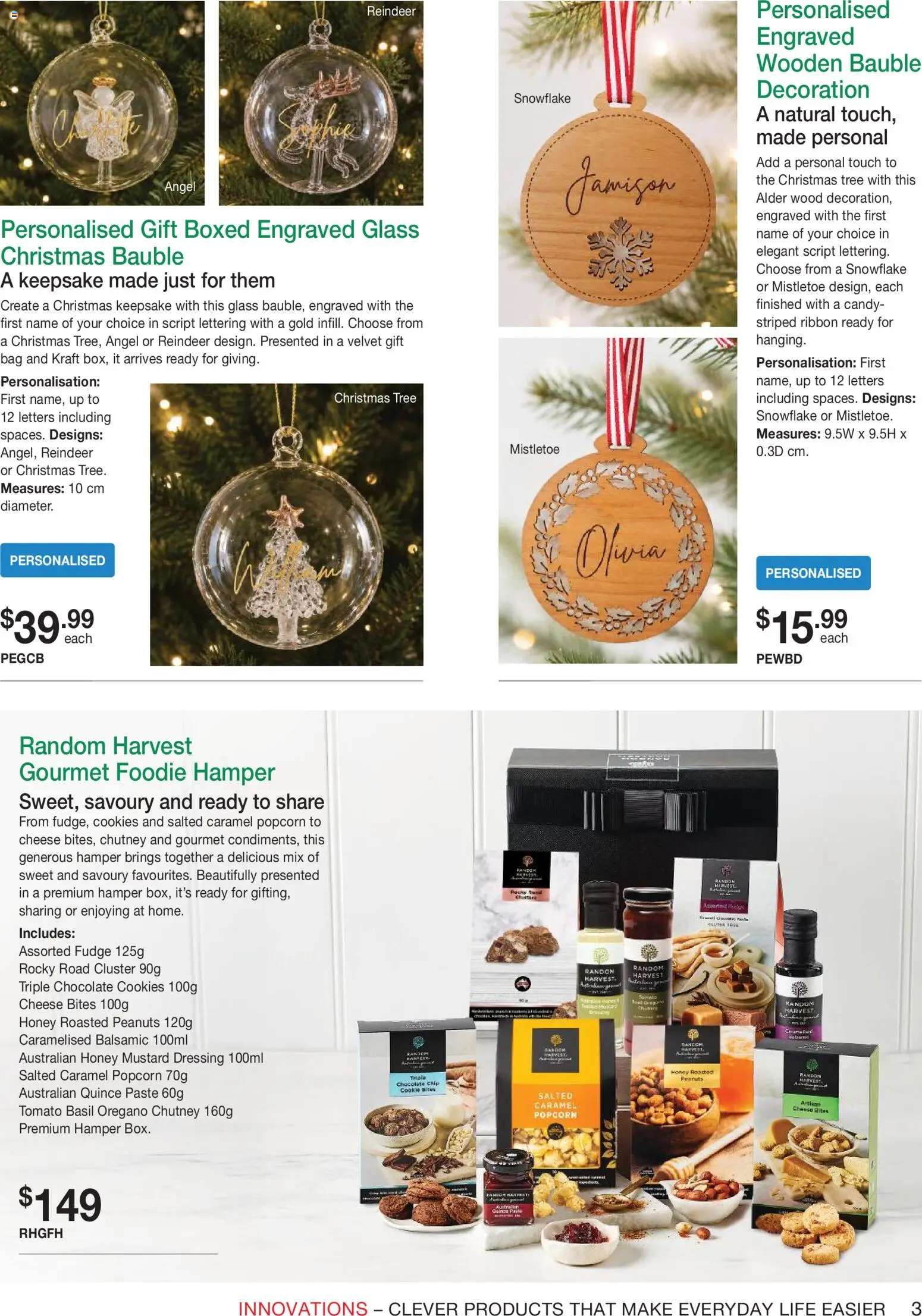 Innovations catalogue - valid from 23/09/2026 | Page: 3 | Products: Chocolate cookies, Honey, Peanuts, Bag