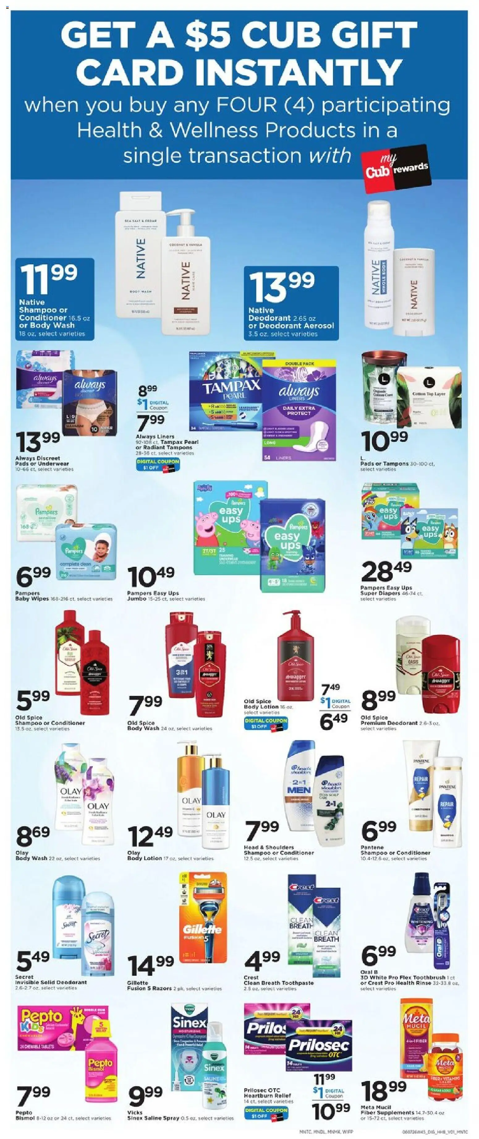 Cub Foods Weekly Ad - valid from 07.06.2026 | Page: 7 | Products: Shampoo, Toothpaste, Toothbrush, Body Wash