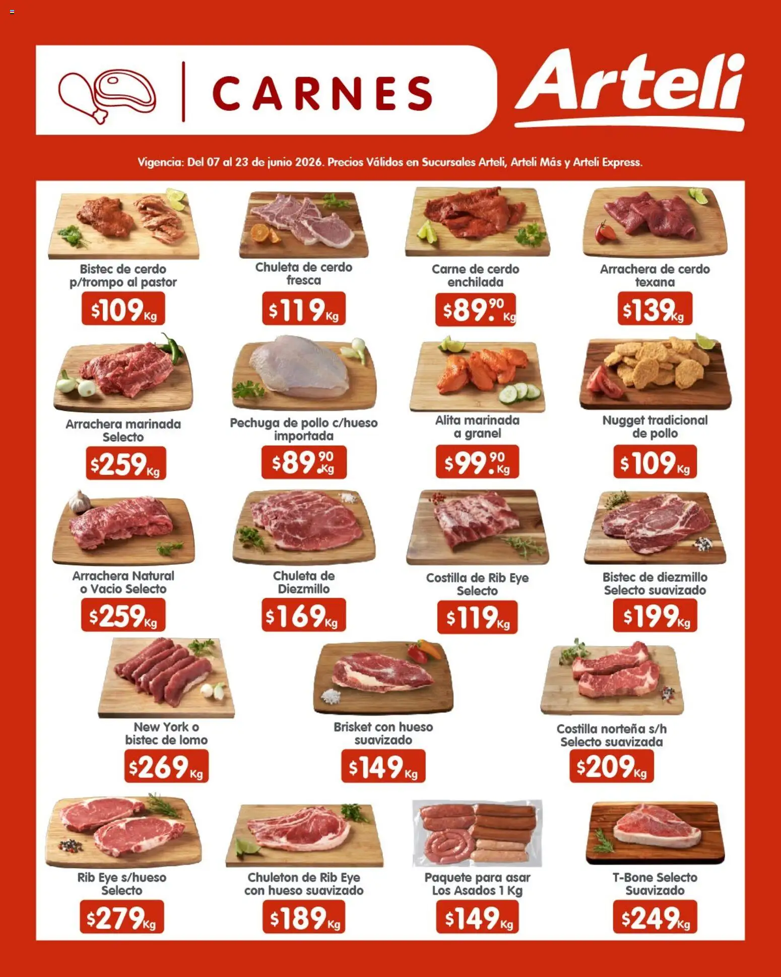 Nuevas ofertas de Arteli válidas en toda la República Mexicana desde el 07.06.2026. ¡Encuentra las mejores ofertas en Arteli folleto Quincenal! | Página: 9