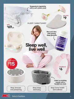 Preview of Kmart catalogue Spring Wellness - valid from 27/08/2026 | Page: 4 | Products: Headband, Mask, Passionfruit