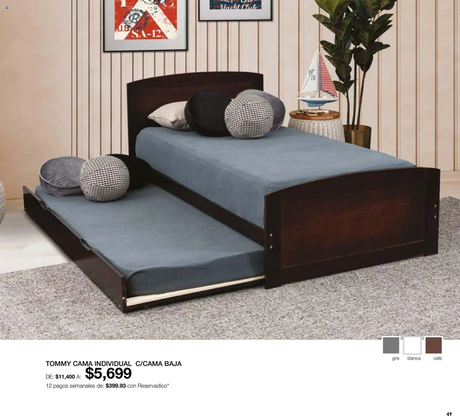 Nuevas ofertas de Muebles Dico válidas en toda la República Mexicana desde el 01/08/2026. ¡Encuentra las mejores ofertas en Muebles Dico catálogo! | Página: 49 | Productos: Café, Cama